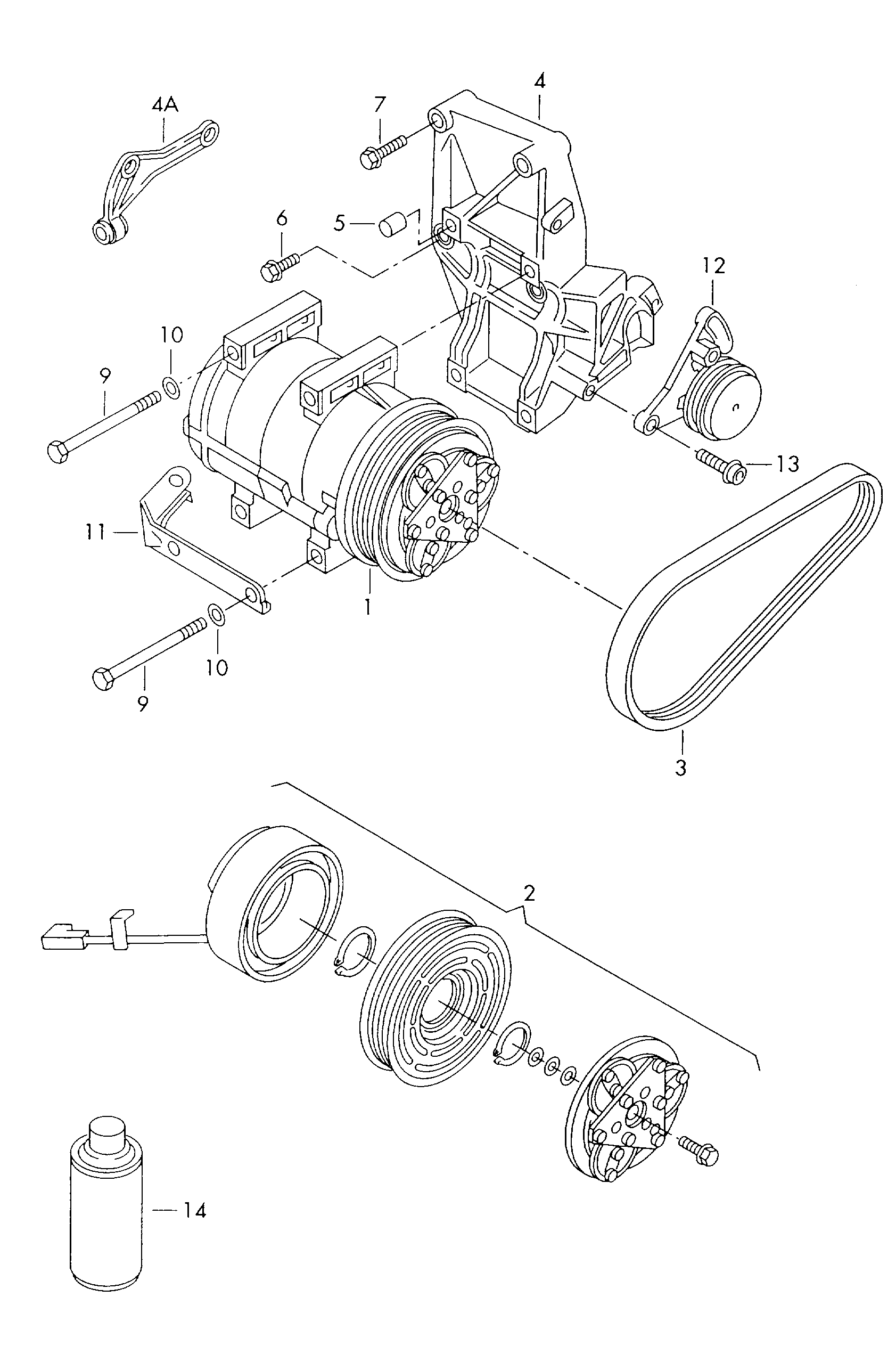 Skoda 8D0260805J - Компресор, климатизация vvparts.bg