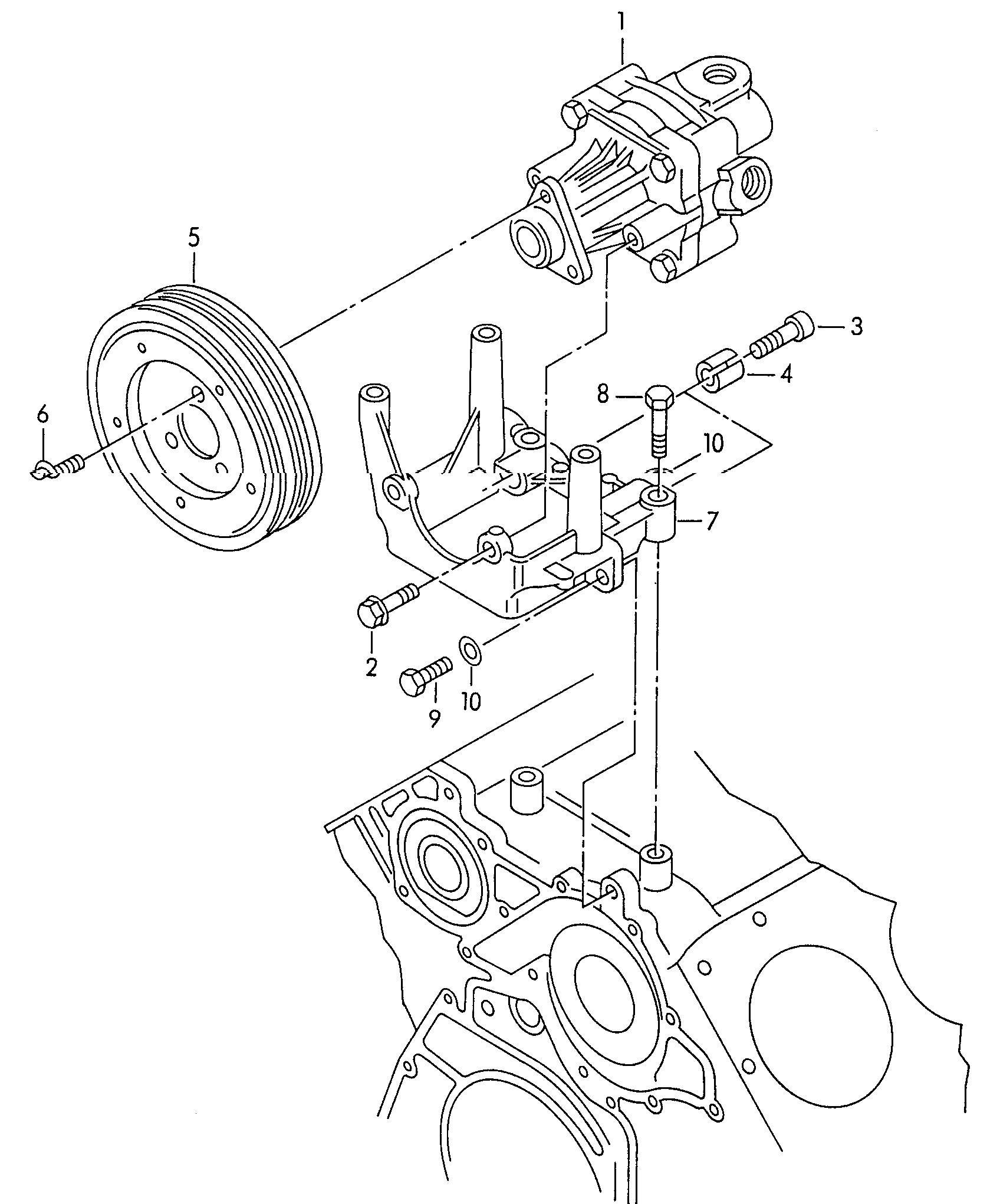 VAG 8D0 145 156F - Хидравлична помпа, кормилно управление vvparts.bg