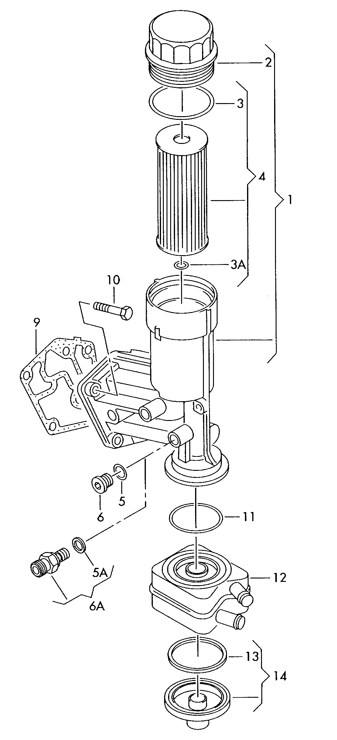 VW 038115389D - Маслен филтър vvparts.bg