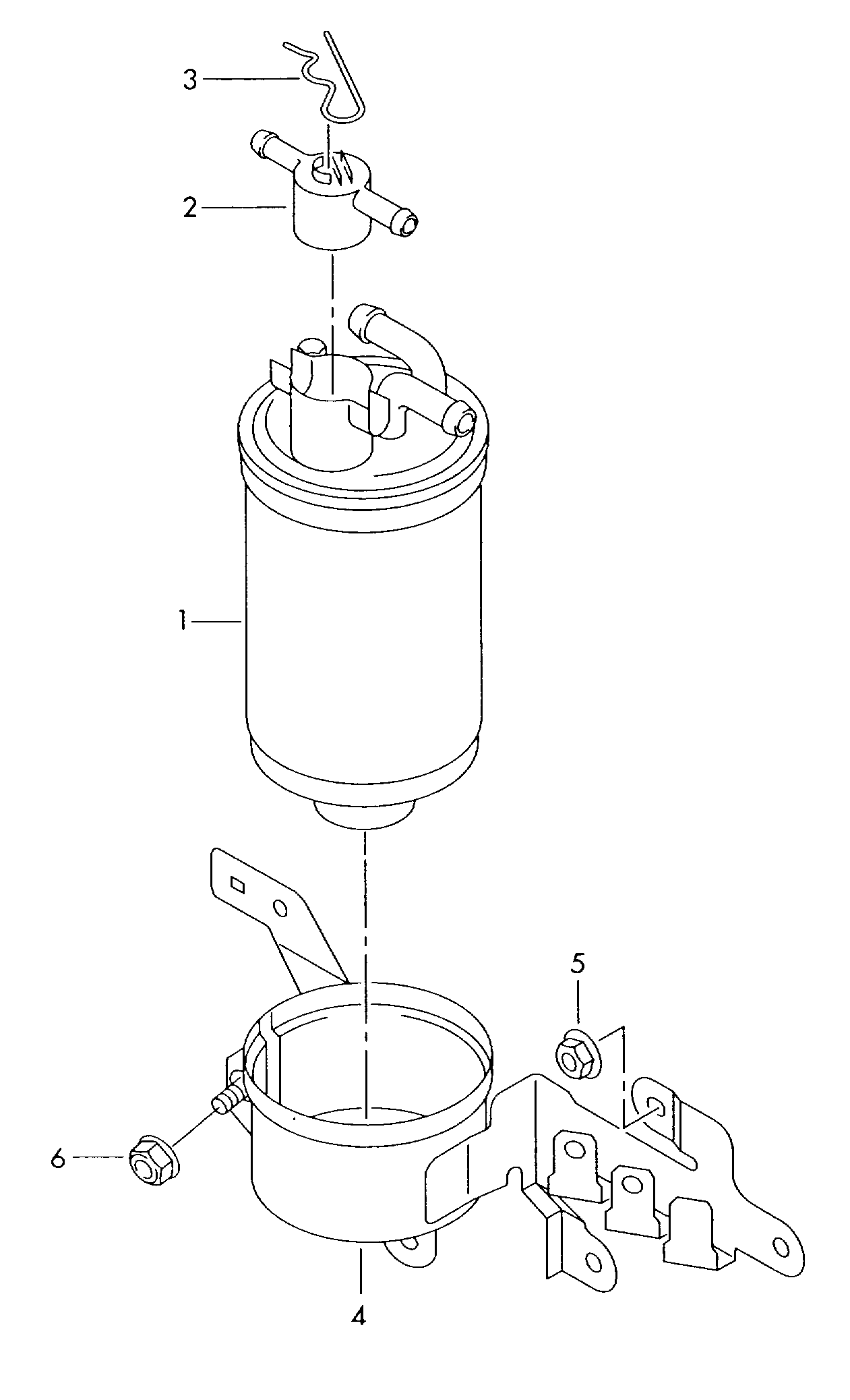 AUDI 057 127 435 D - Горивен филтър vvparts.bg