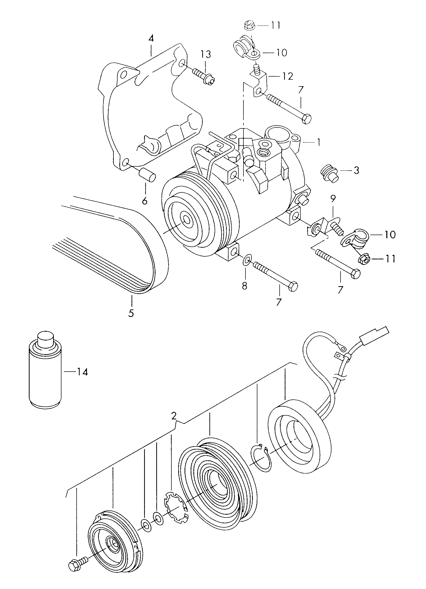 VAG 4B0260805N - Компресор, климатизация vvparts.bg