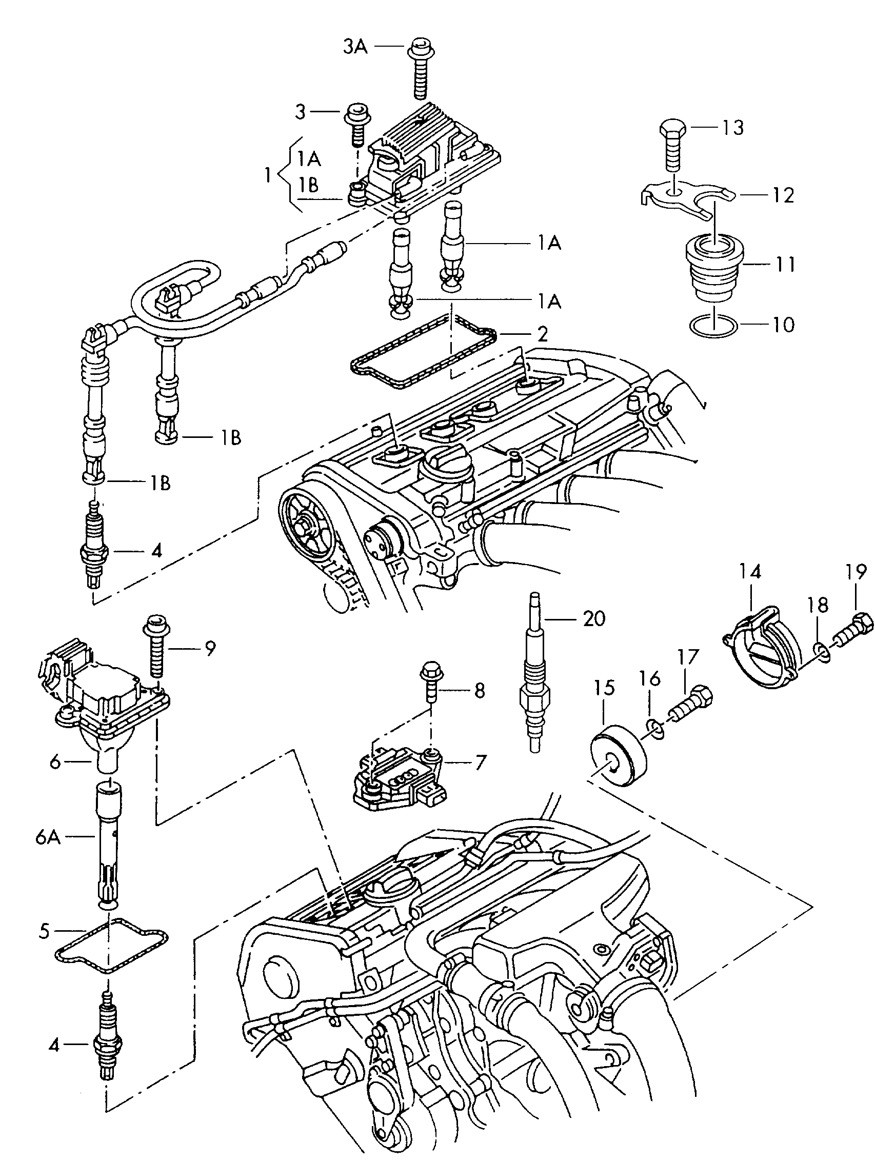 Skoda 101 000 051 AA - Запалителна свещ vvparts.bg