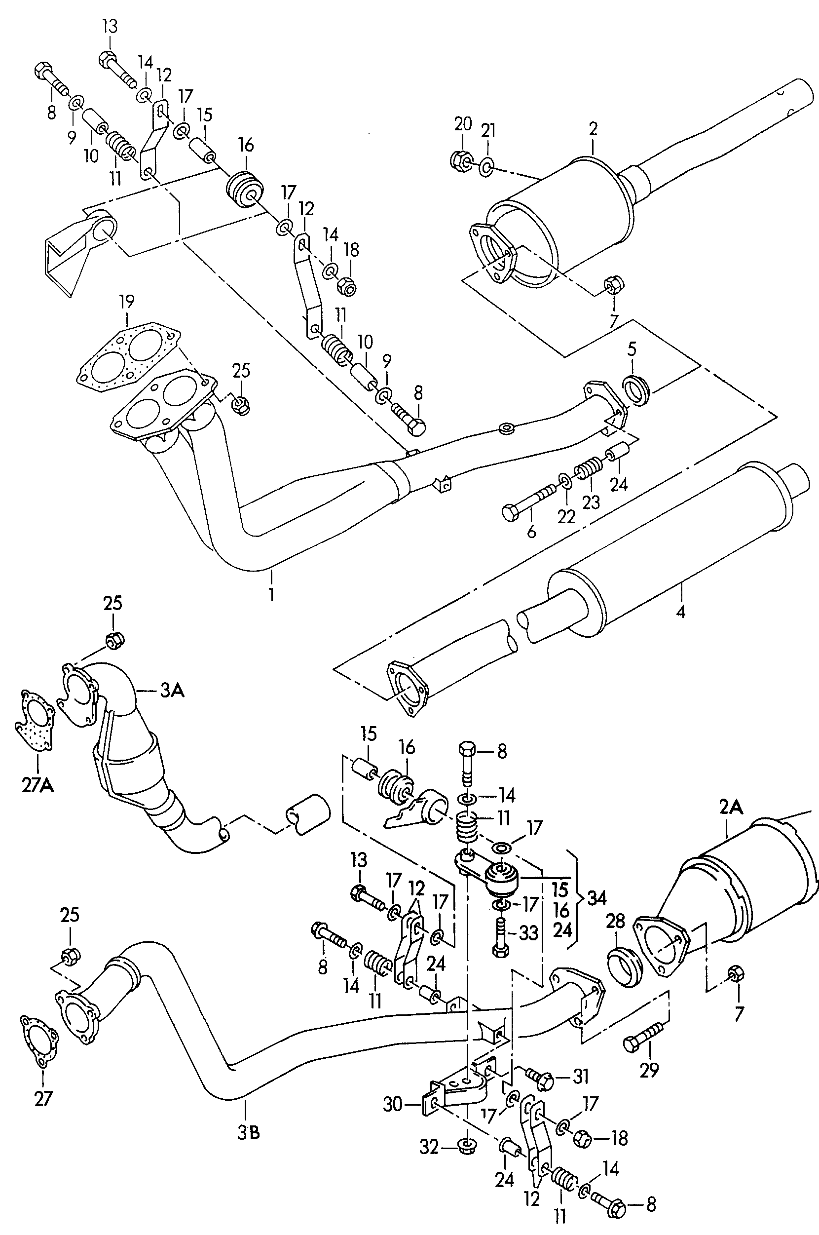 AUDI 433 253 115 A - Уплътнение, изпускателни тръби vvparts.bg