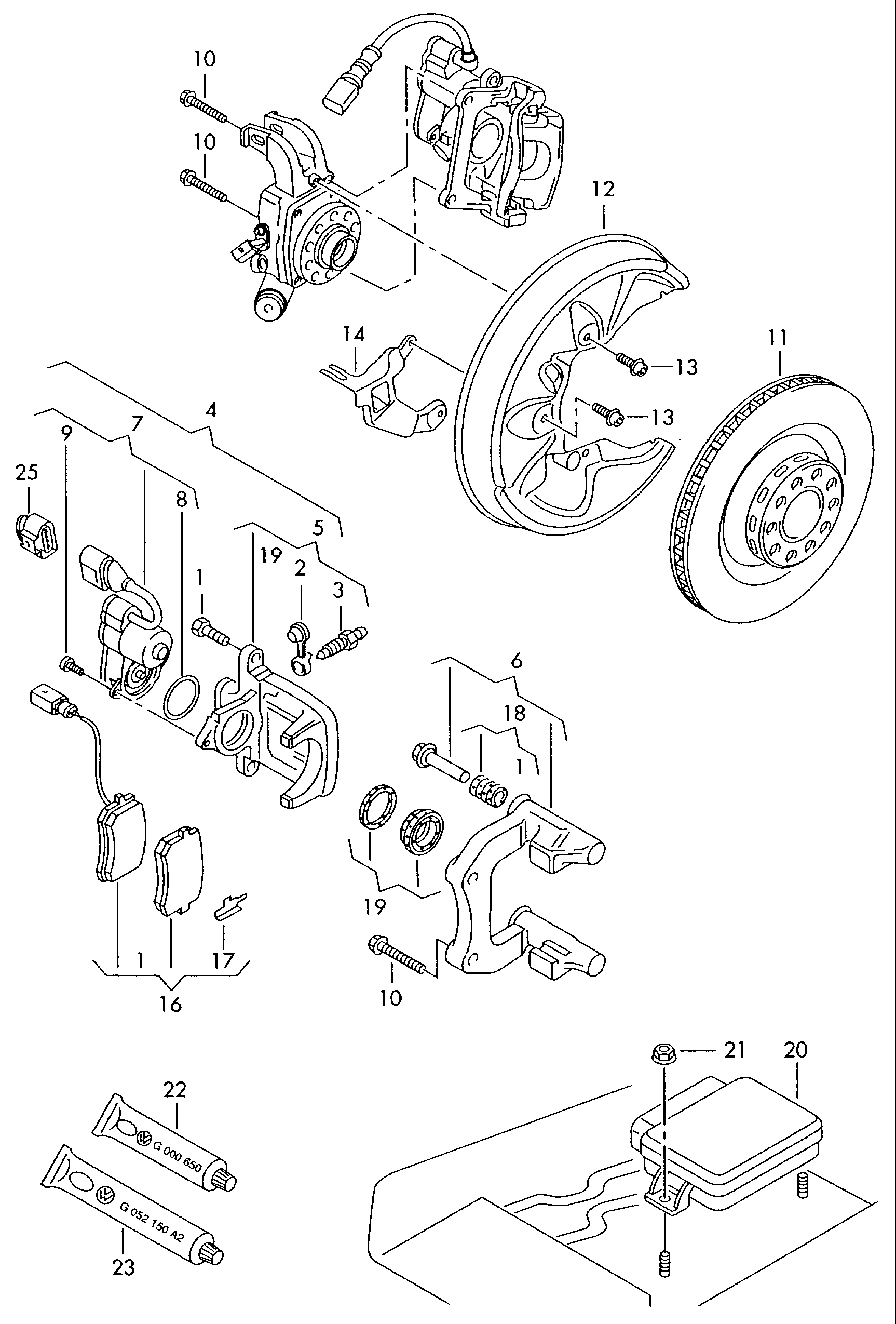 VW 8K0698470A - Ремонтен комплект, спирачен апарат vvparts.bg