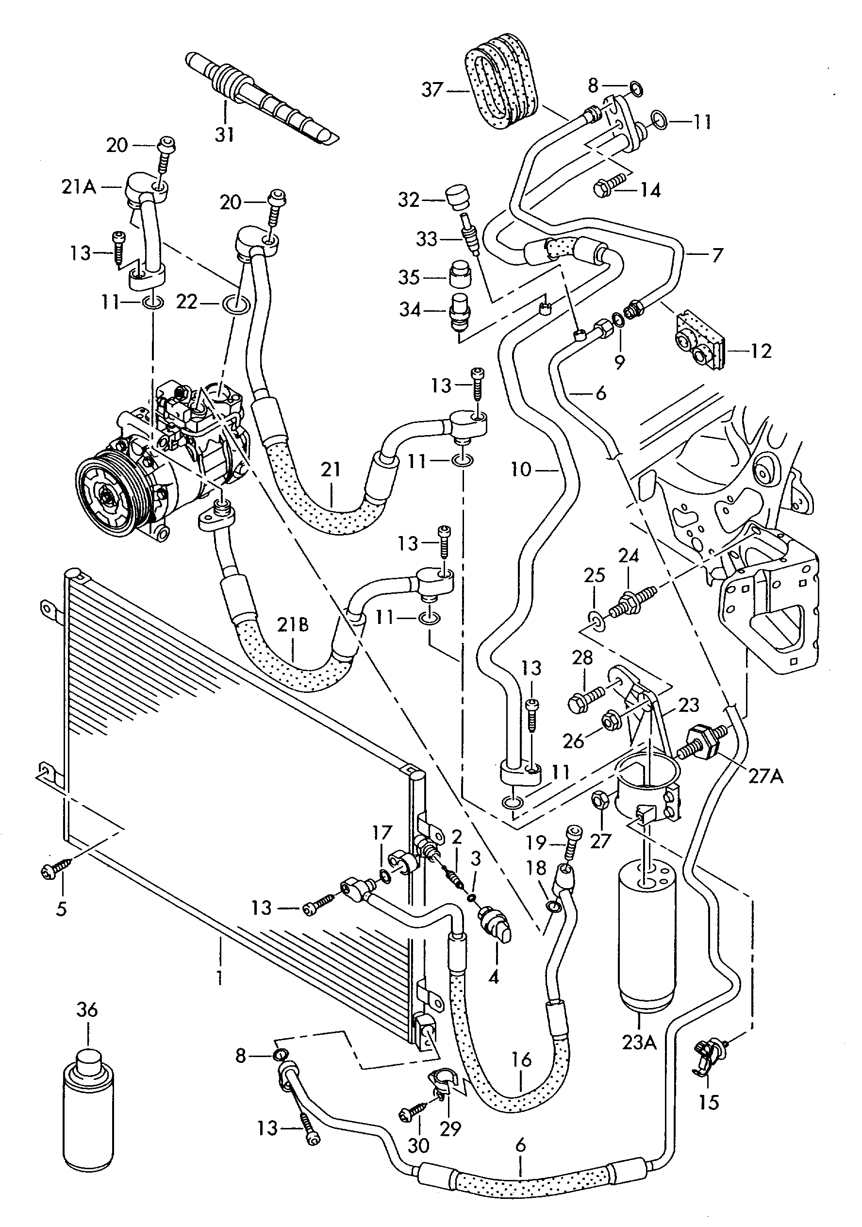 VAG 4F0 260 403 P - Кондензатор, климатизация vvparts.bg