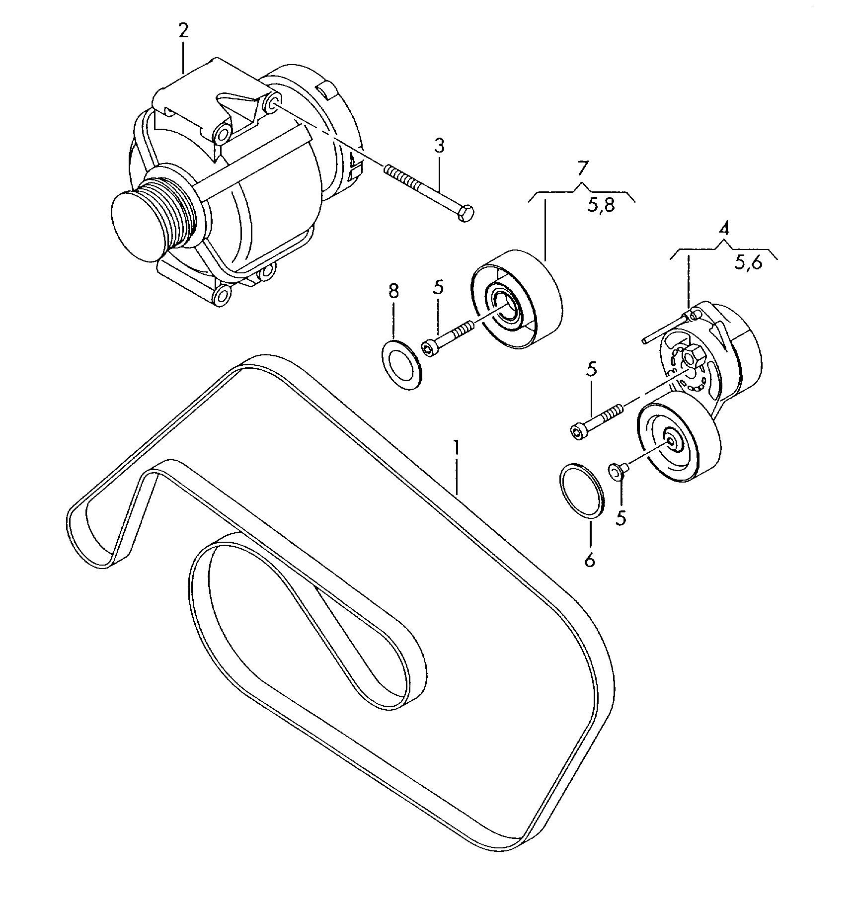 AUDI 06E 903 137 J - Пистов ремък vvparts.bg