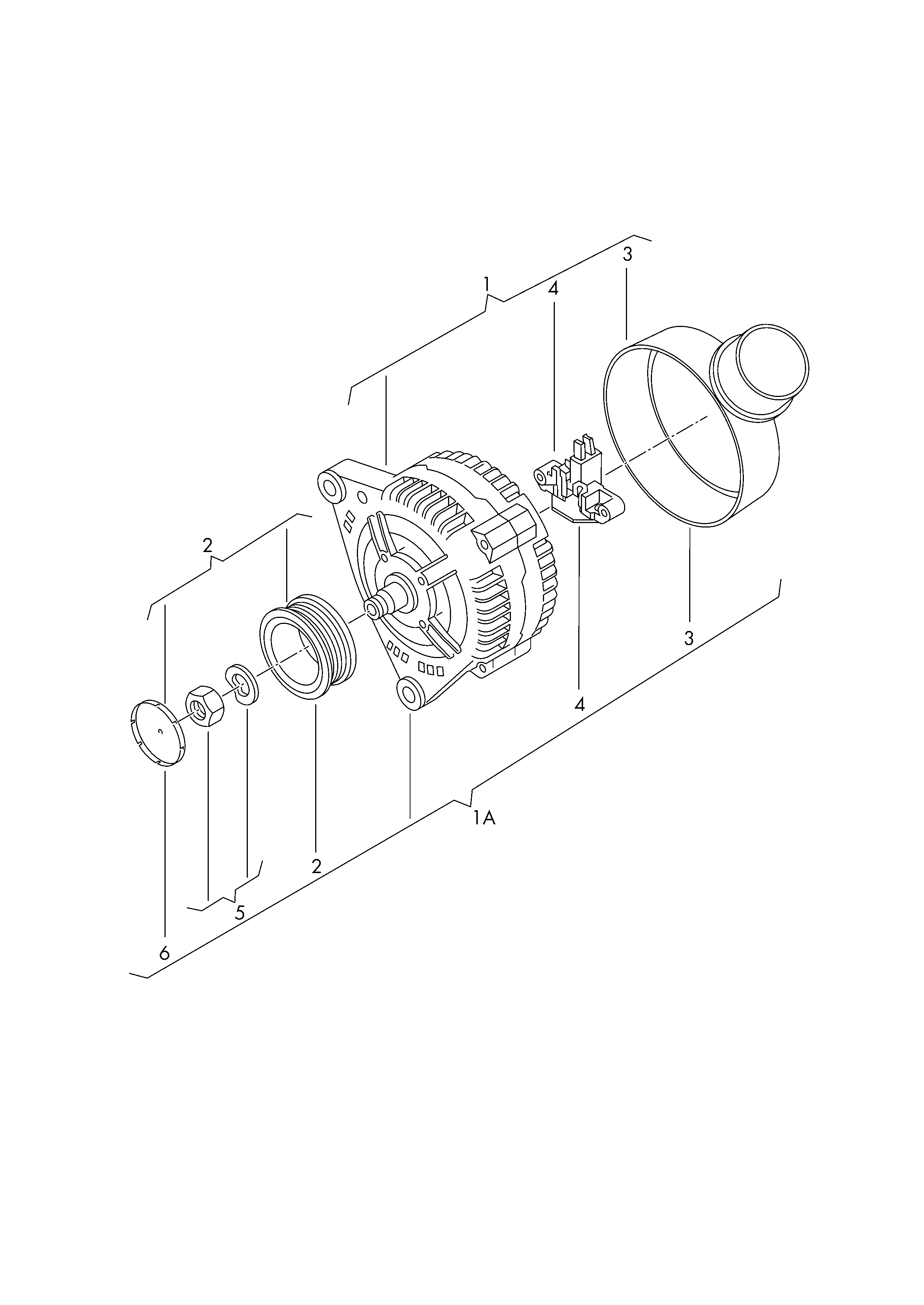 AUDI (FAW) 06E903016KX - Генератор vvparts.bg