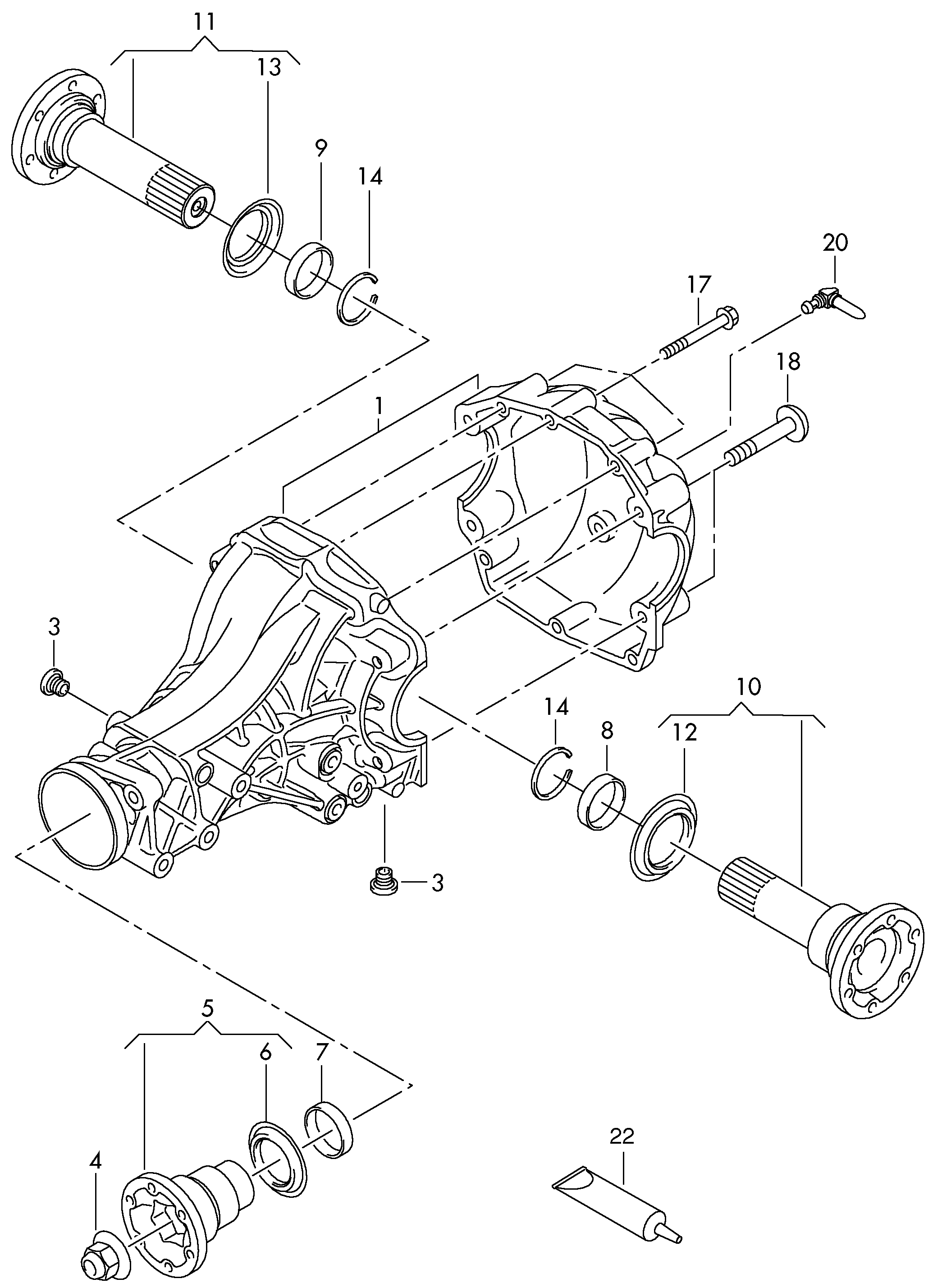 VAG N  0122922 - Комплект колесен лагер vvparts.bg