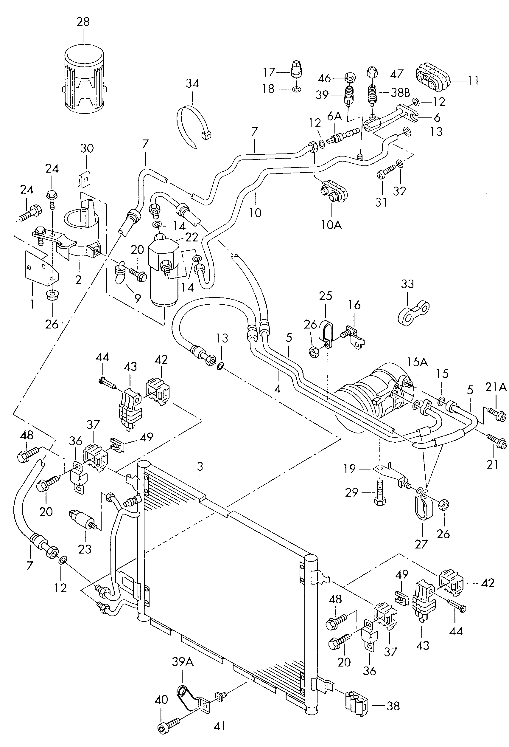 VW 7H0-820-896 - Ремонтен комплект, климатична инсталация vvparts.bg