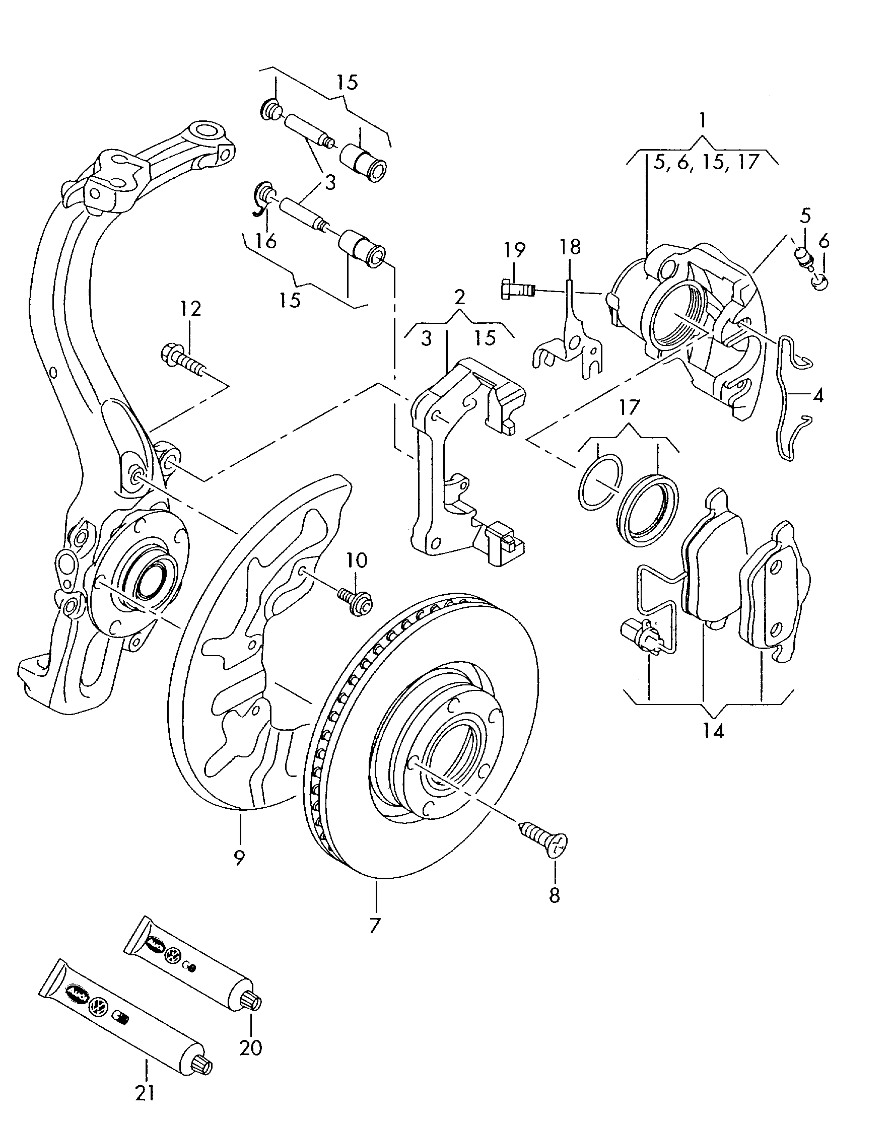 Porsche 8E0 615 301R - Спирачен диск vvparts.bg