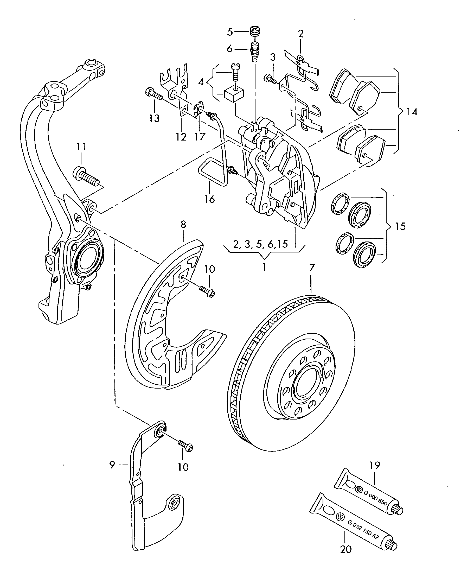 Skoda 4B3 615 301 - Спирачен диск vvparts.bg