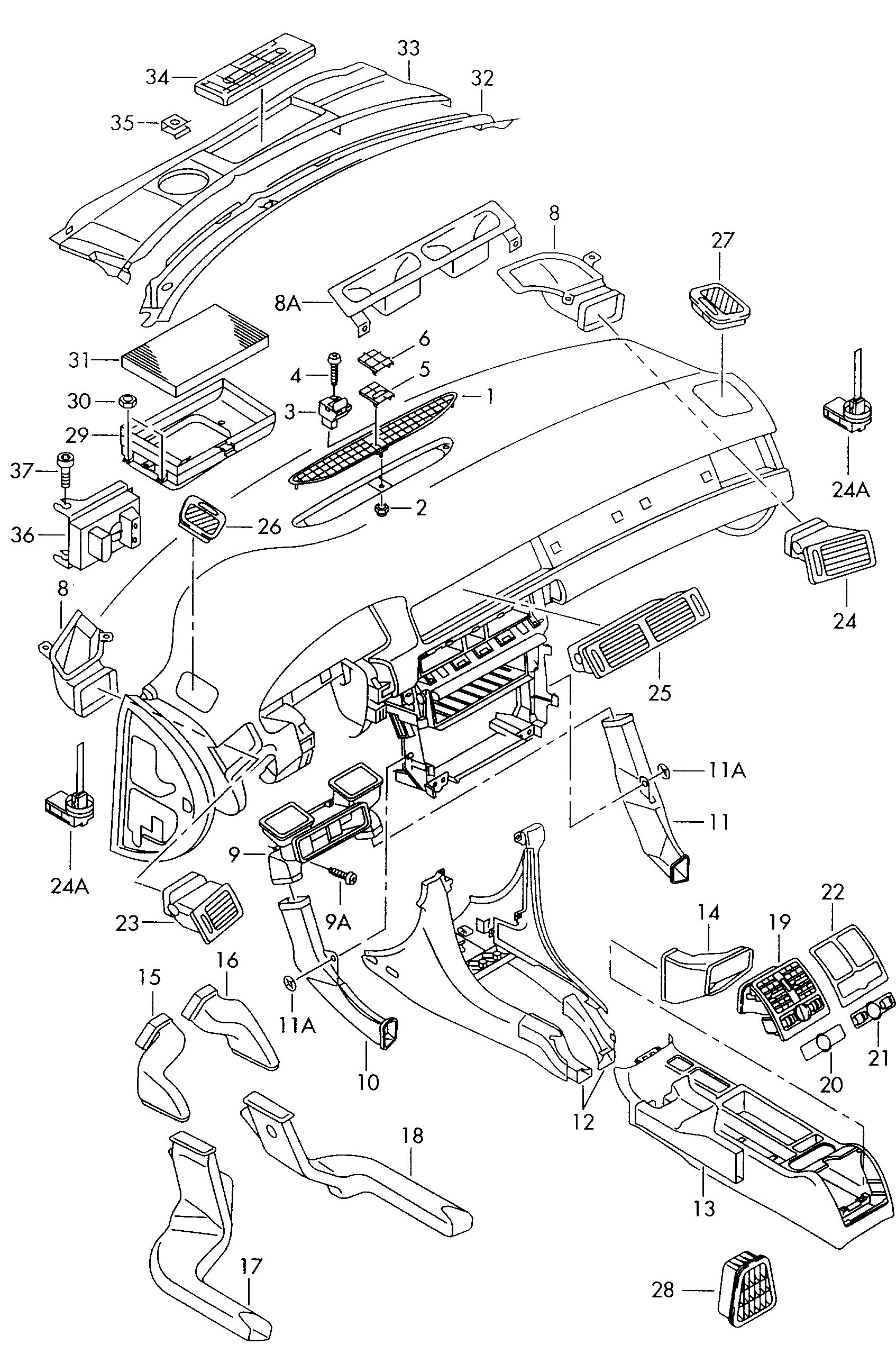 Seat 4B1819441C - Филтър купе (поленов филтър) vvparts.bg