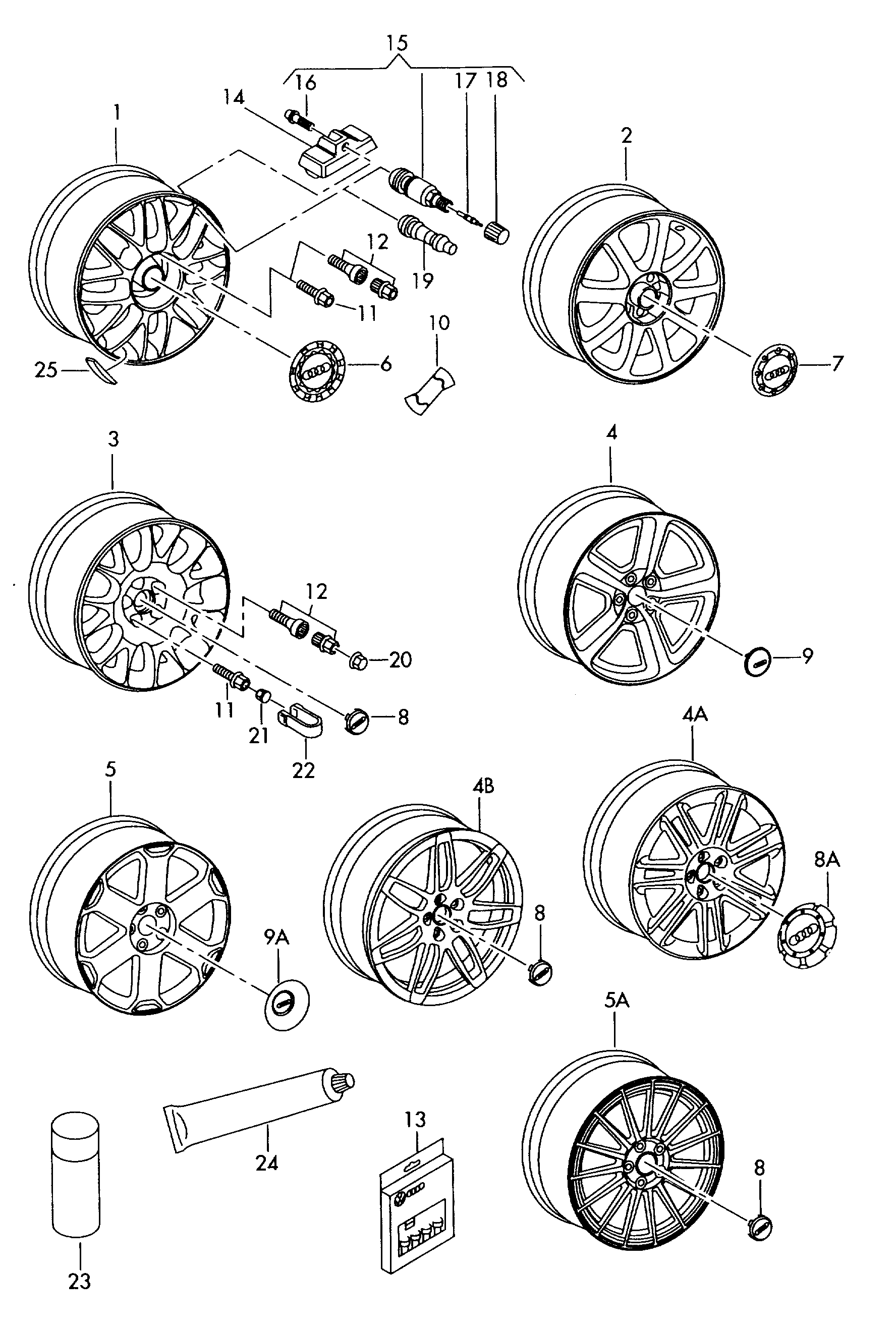 AUDI WHT 002 437 - Колесен болт vvparts.bg