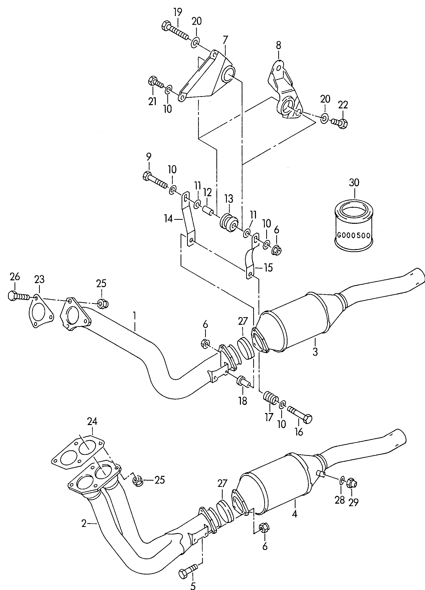 VAG N  0104403 - Винт, изпускателна система vvparts.bg