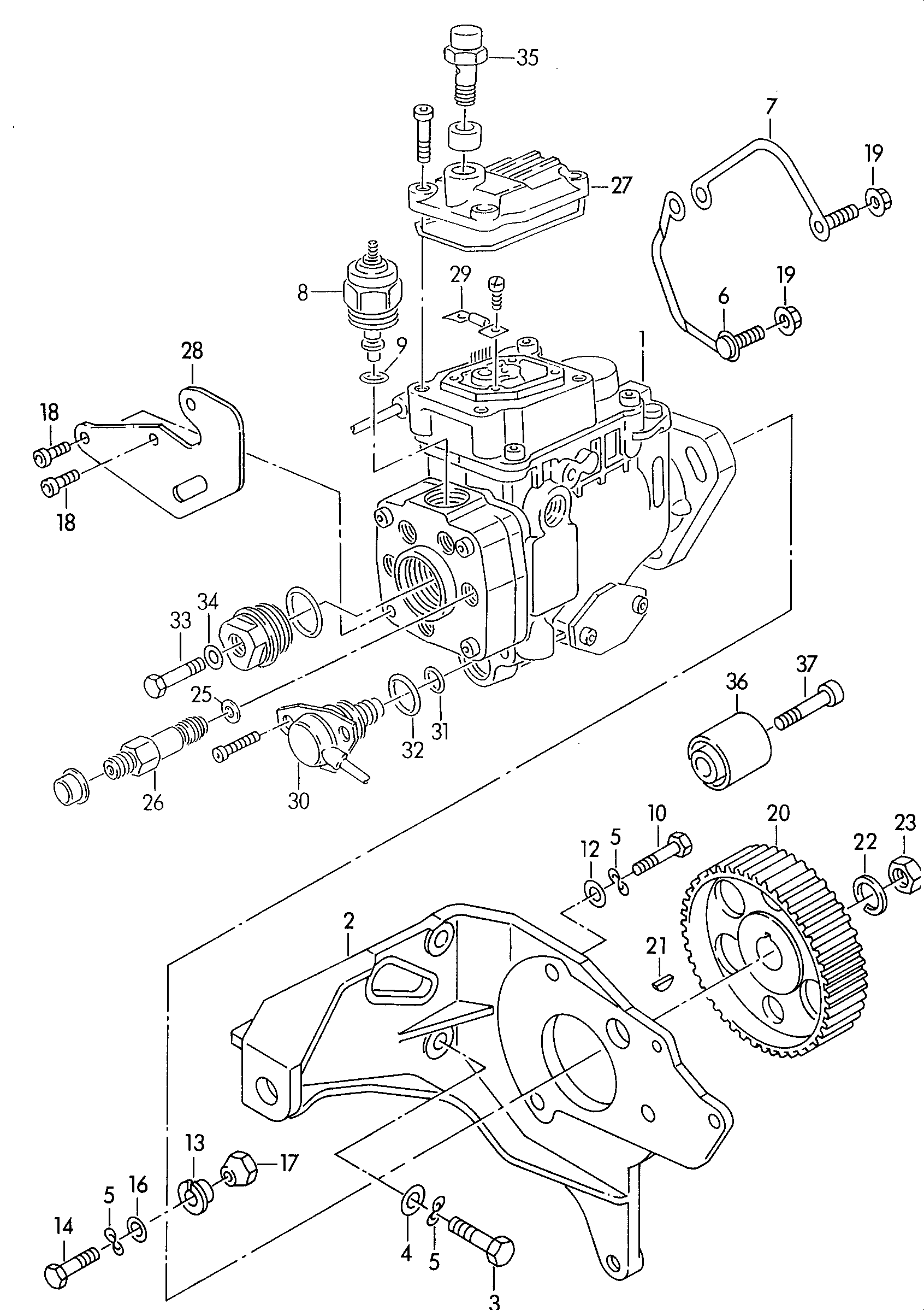 VAG 028130135F - Спирателно устройство, инжекторна система vvparts.bg