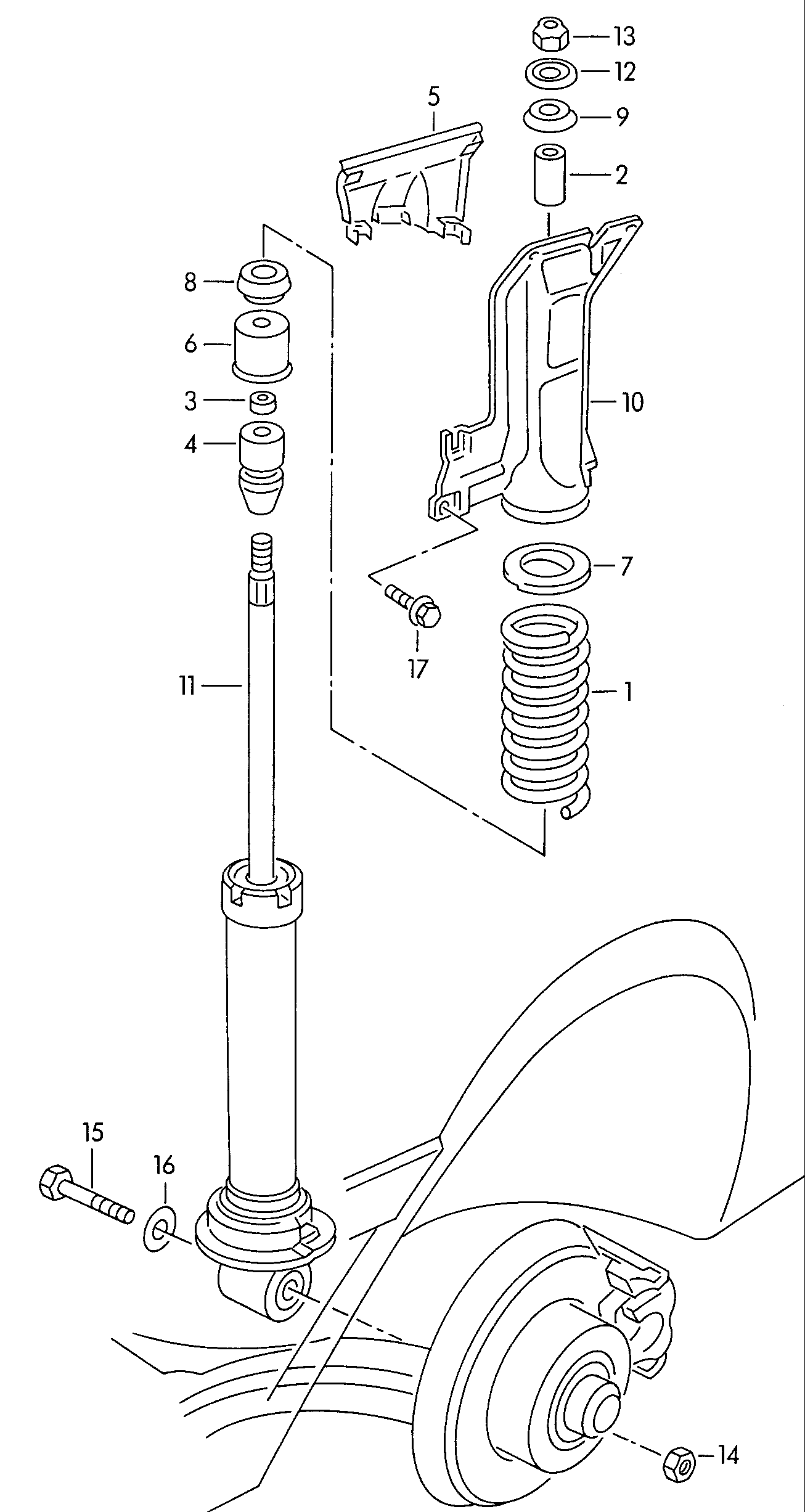 VAG 8A0 512 333 - Тампон на макферсън vvparts.bg