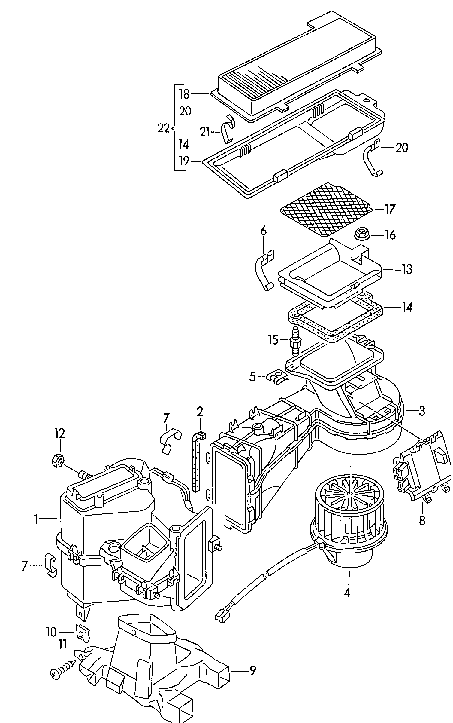 VW 893 959 263 - Регулатор, обдухване интериор vvparts.bg