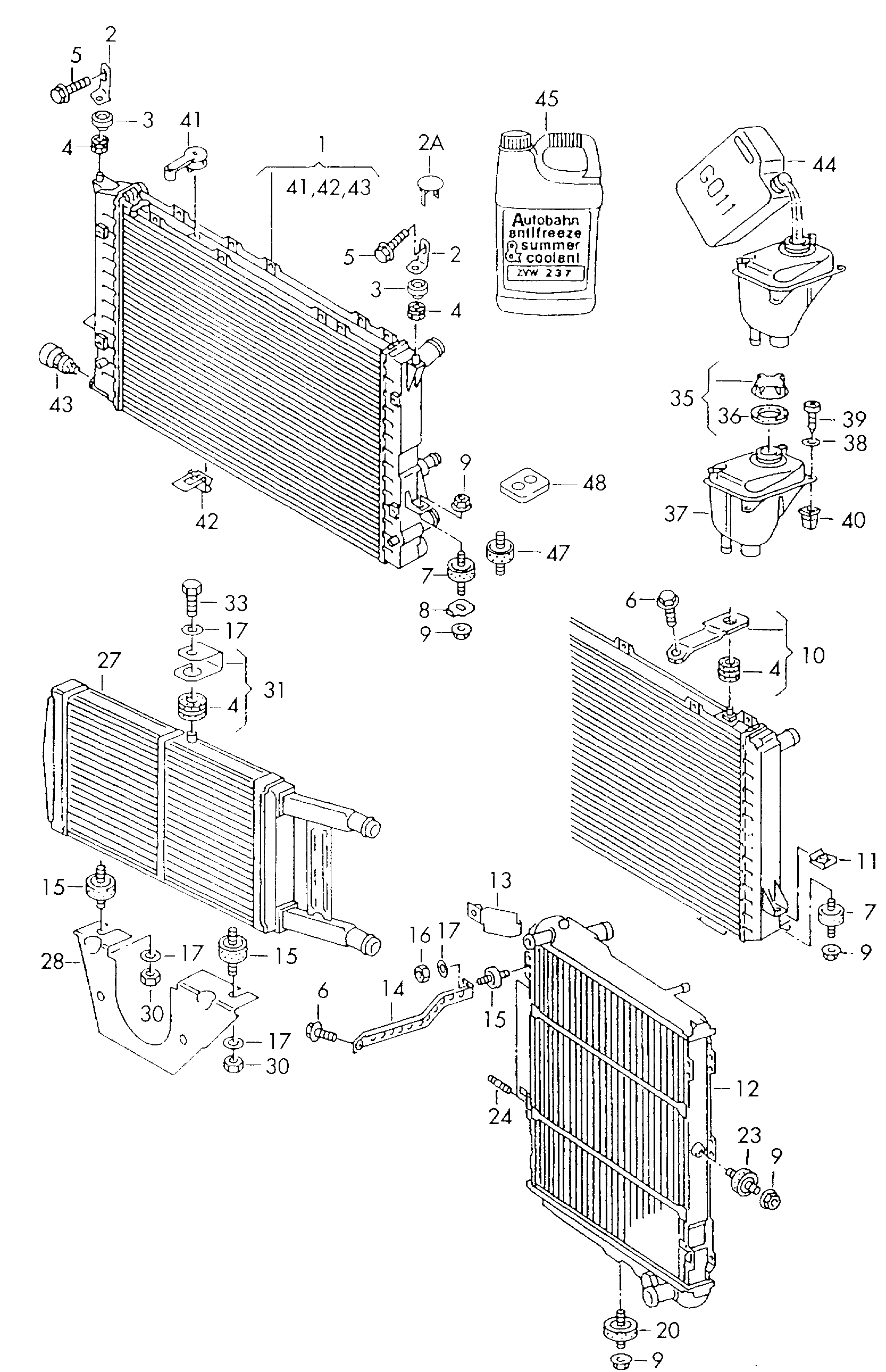 Skoda 8A0 121 403 - Разширителен съд, охладителна течност vvparts.bg