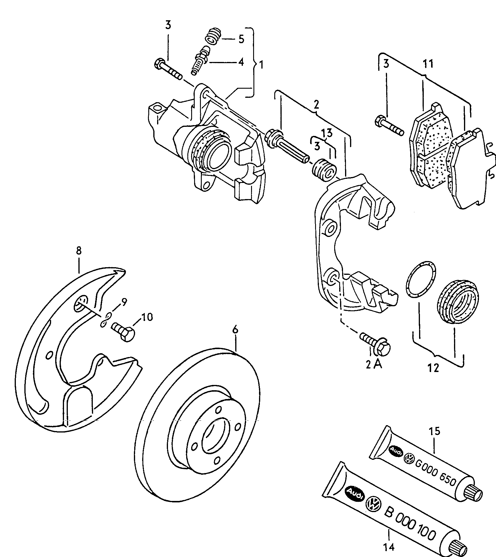 Skoda 357 615 124 AX - Спирачен апарат vvparts.bg