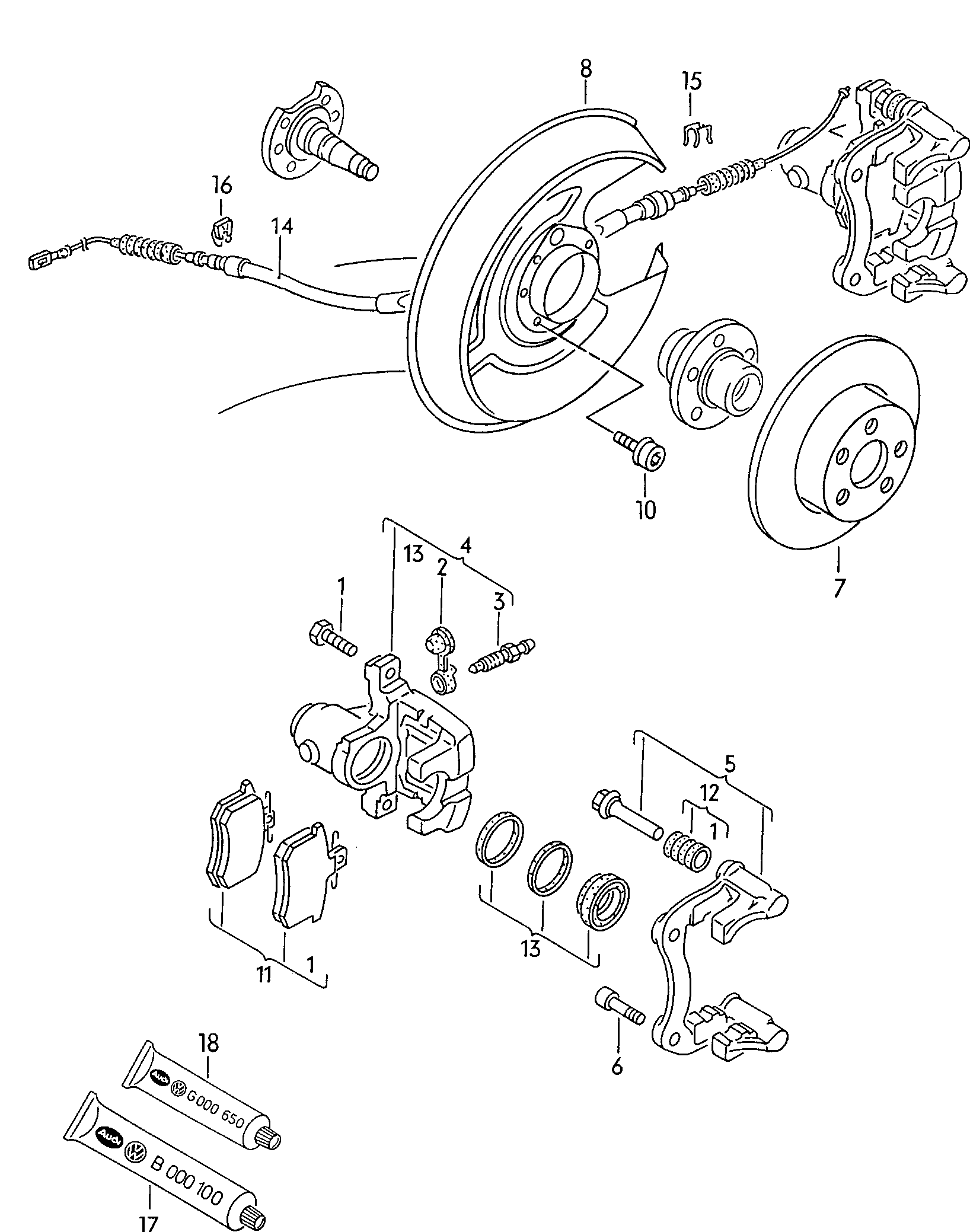 AUDI 8A0 615 423 X - Спирачен апарат vvparts.bg