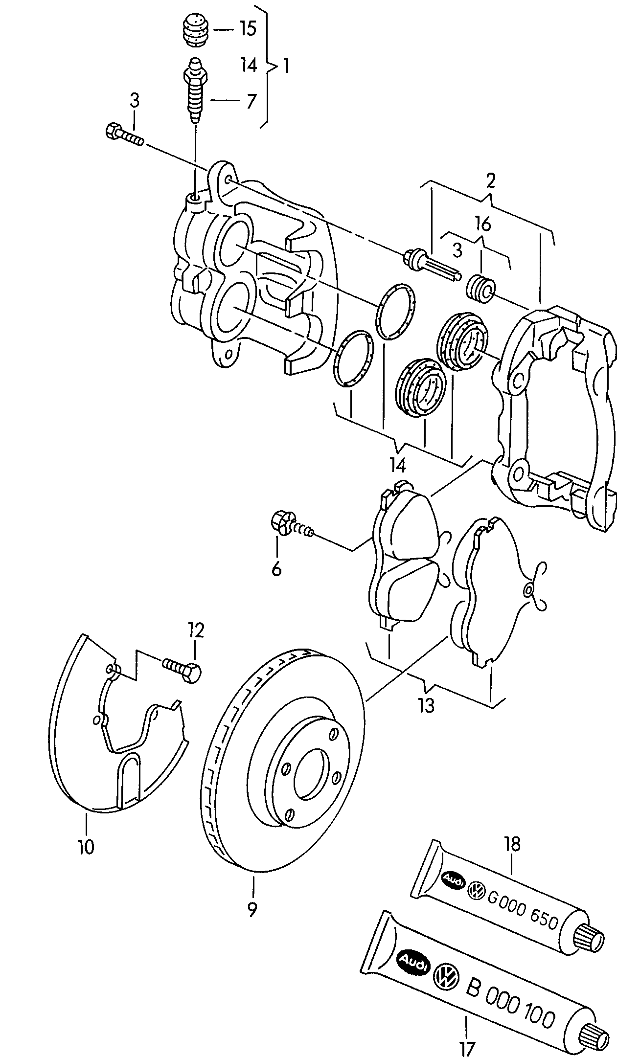 VW 895 615 301 B - Спирачен диск vvparts.bg