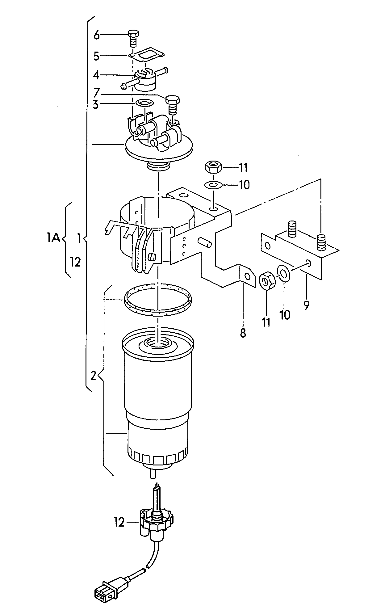 AUDI 028 127 435 A - Горивен филтър vvparts.bg