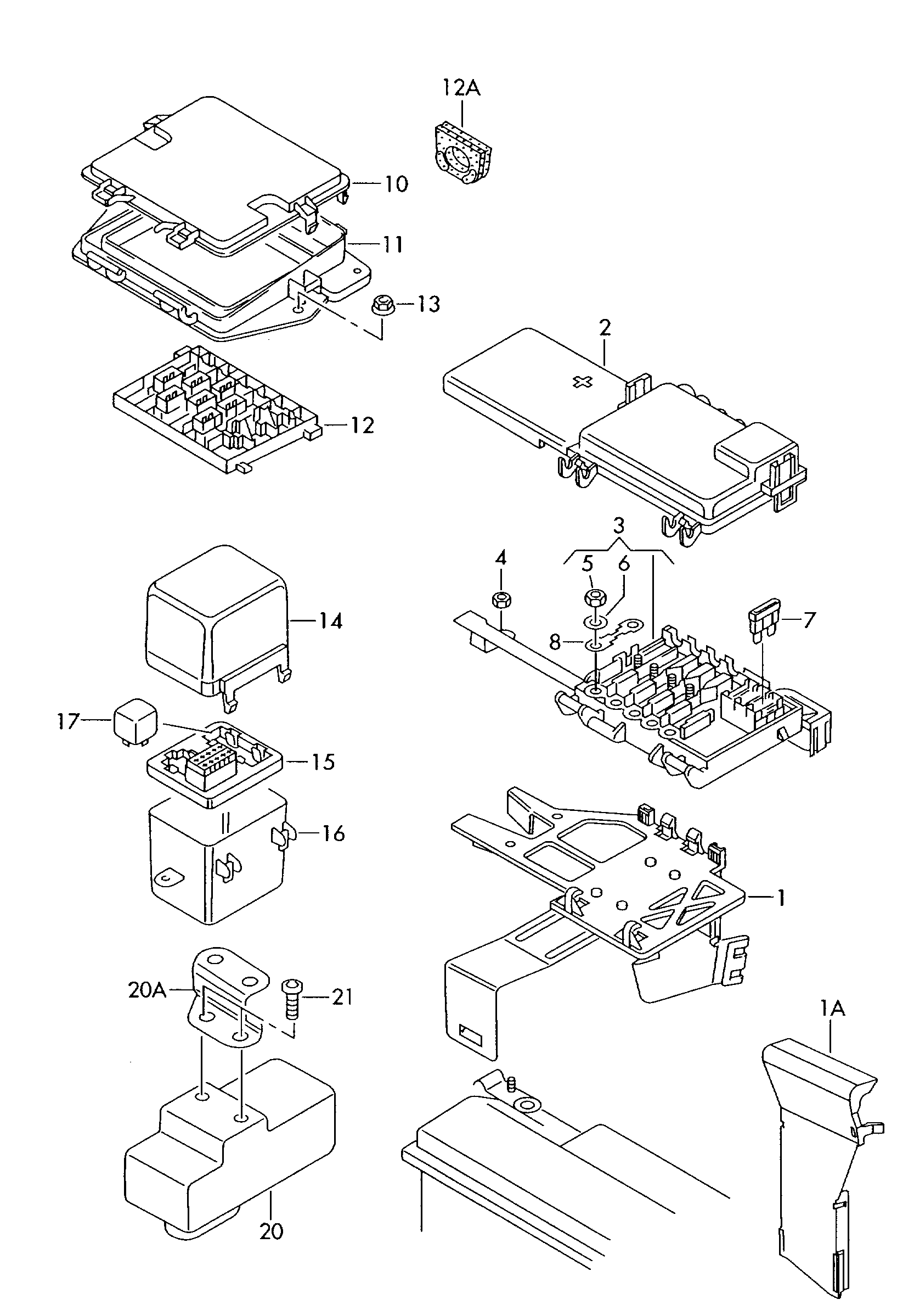 AUDI 141 951 253 B - Реле, работен ток vvparts.bg