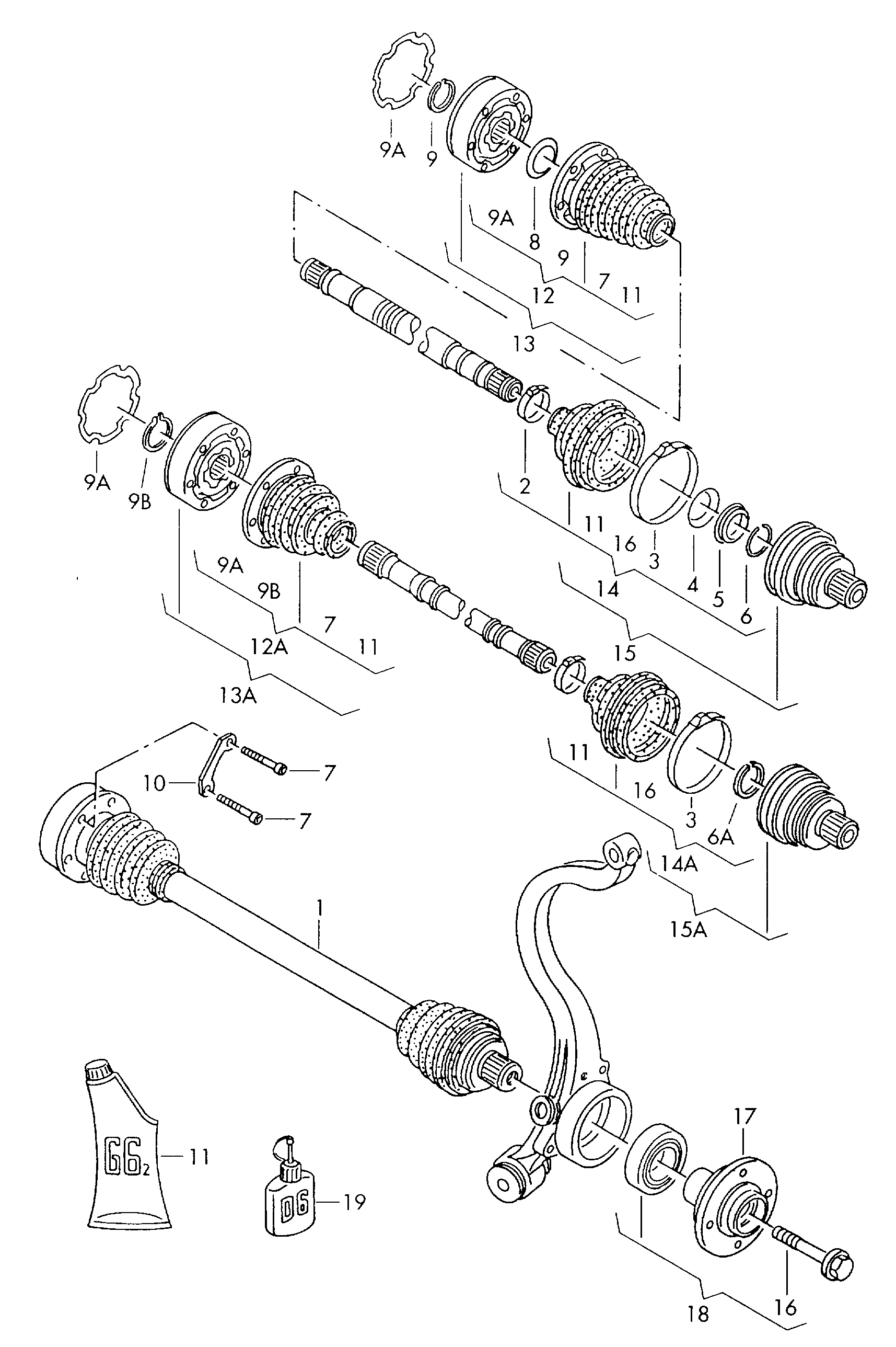 Skoda 8D0 598 625 A - Колесен лагер vvparts.bg