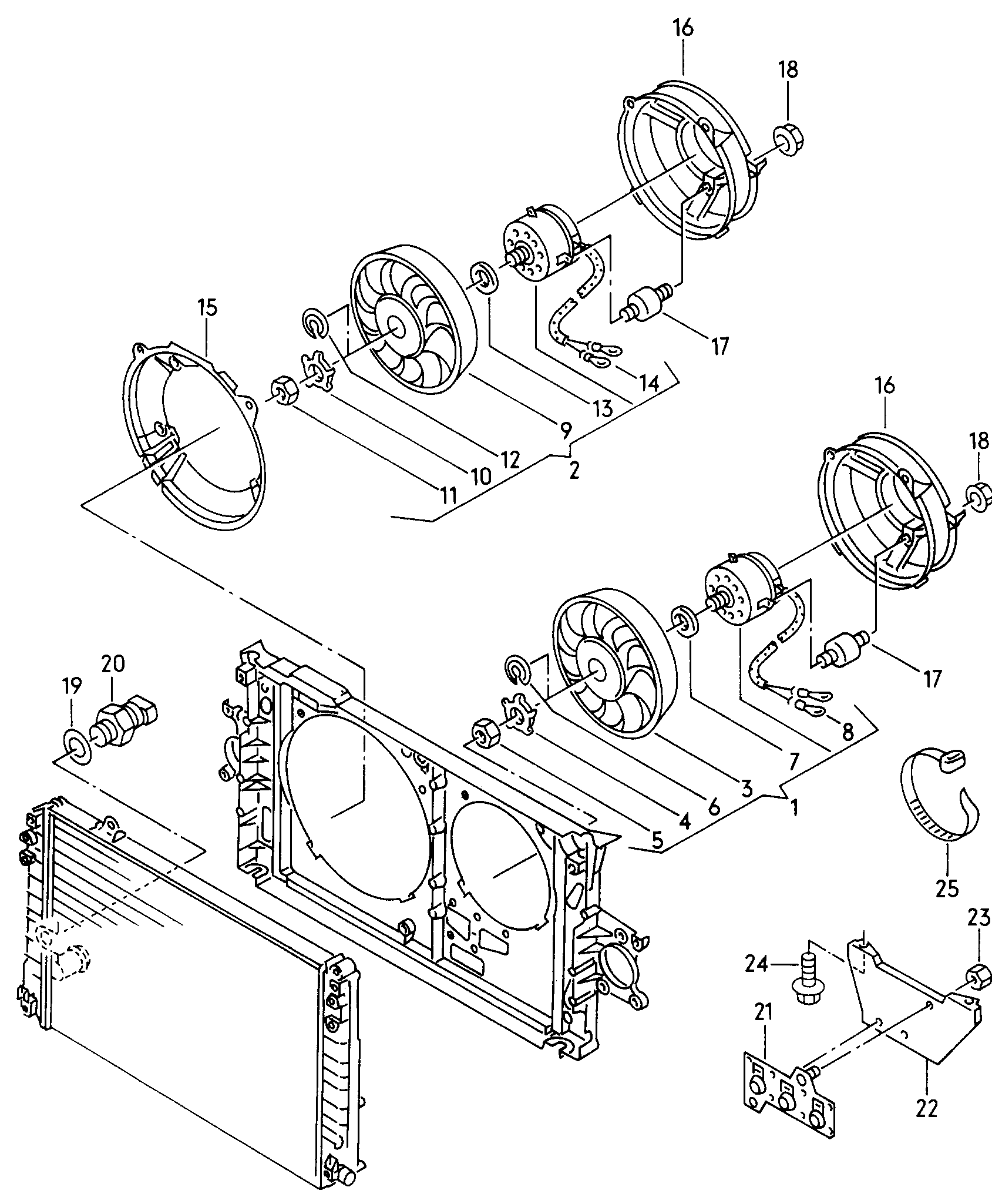 Seat 191 959 481 C - Термошалтер, вентилатор на радиатора vvparts.bg