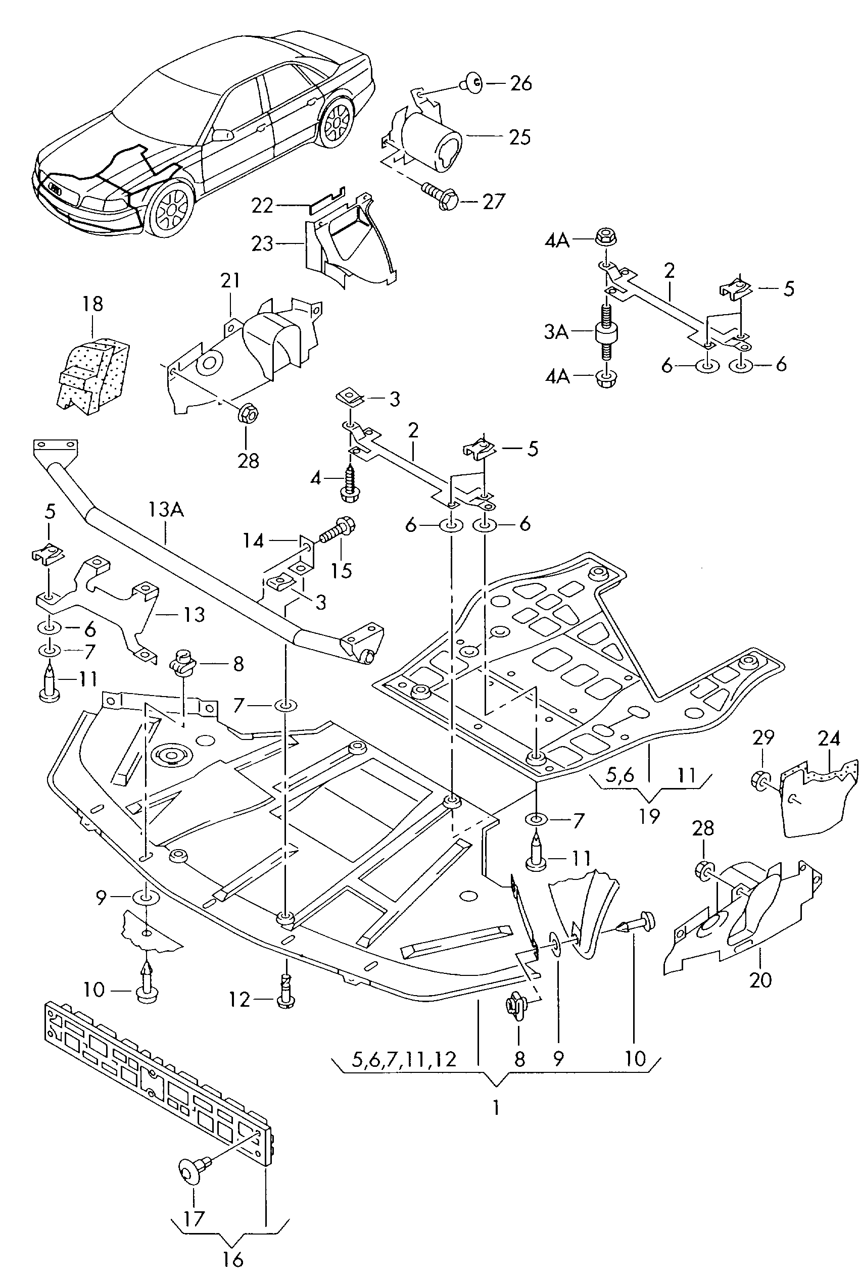 VW 4D0821171J - Носач, окачване на колелата vvparts.bg