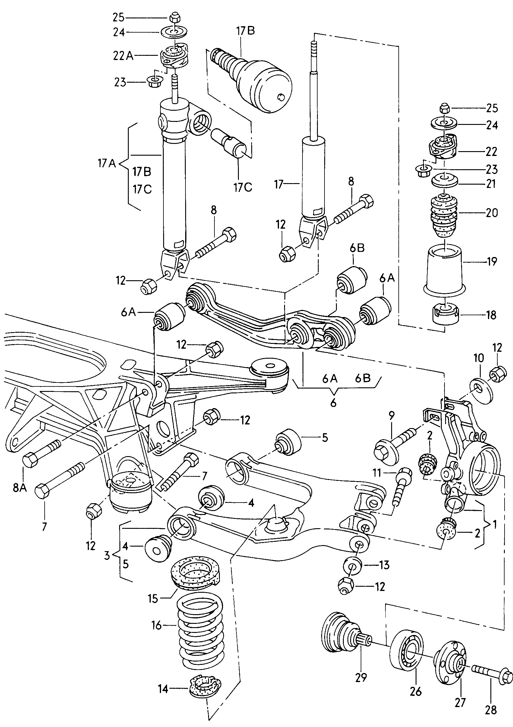 VW 4D0407615F - Комплект колесен лагер vvparts.bg