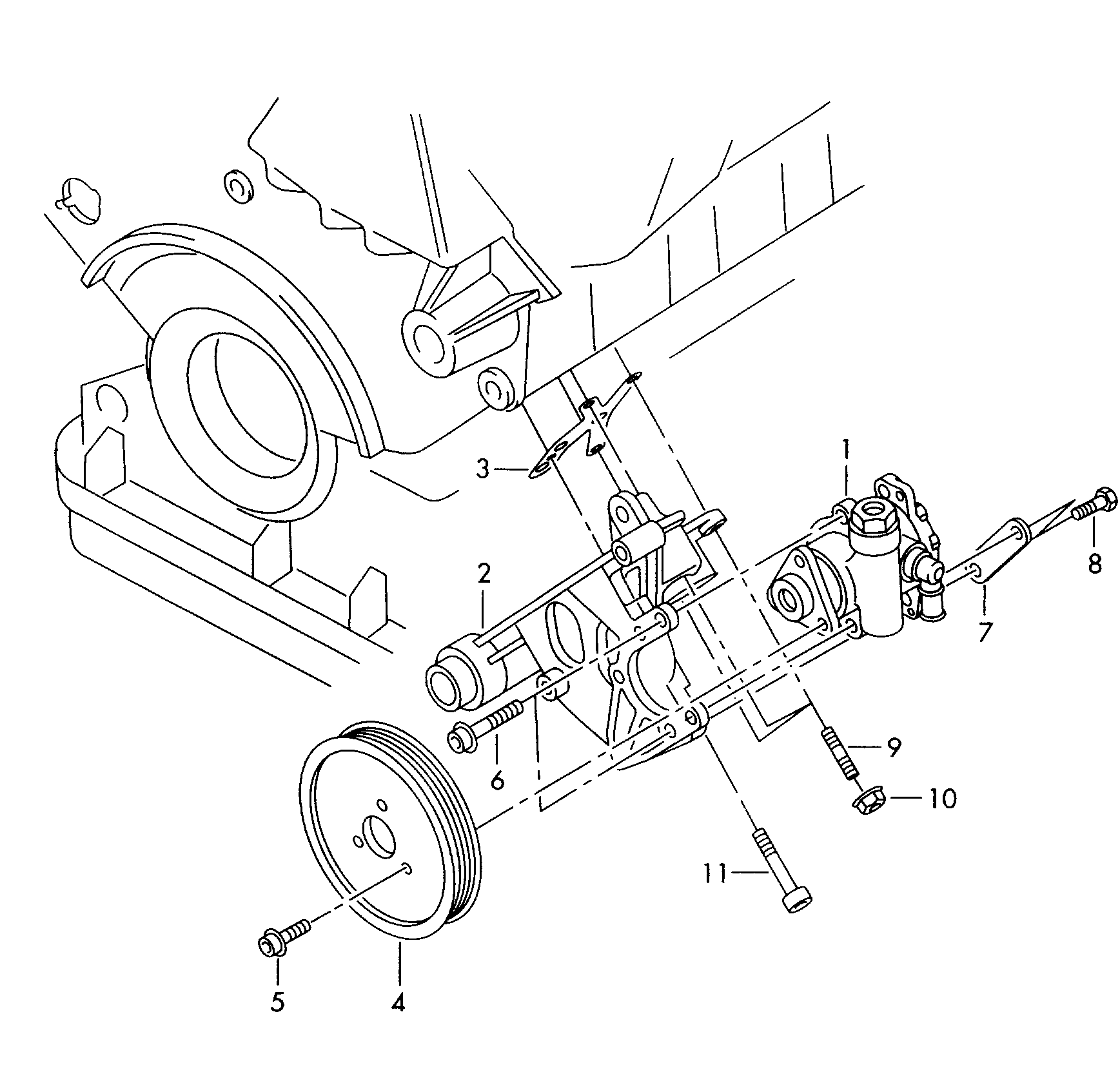 AUDI 4D0 145 155 L - Хидравлична помпа, кормилно управление vvparts.bg