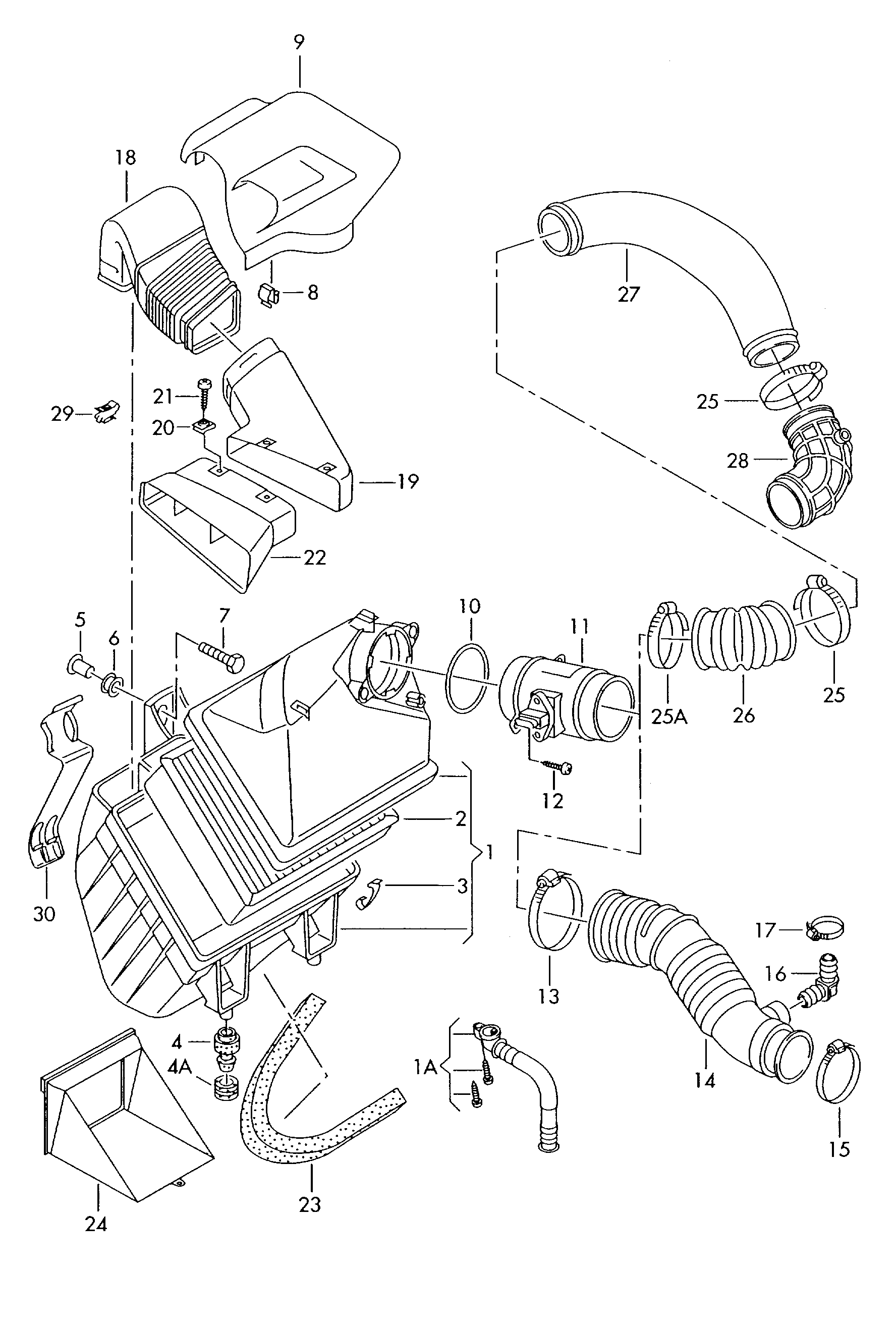 Skoda 059 133 843 A - Въздушен филтър vvparts.bg