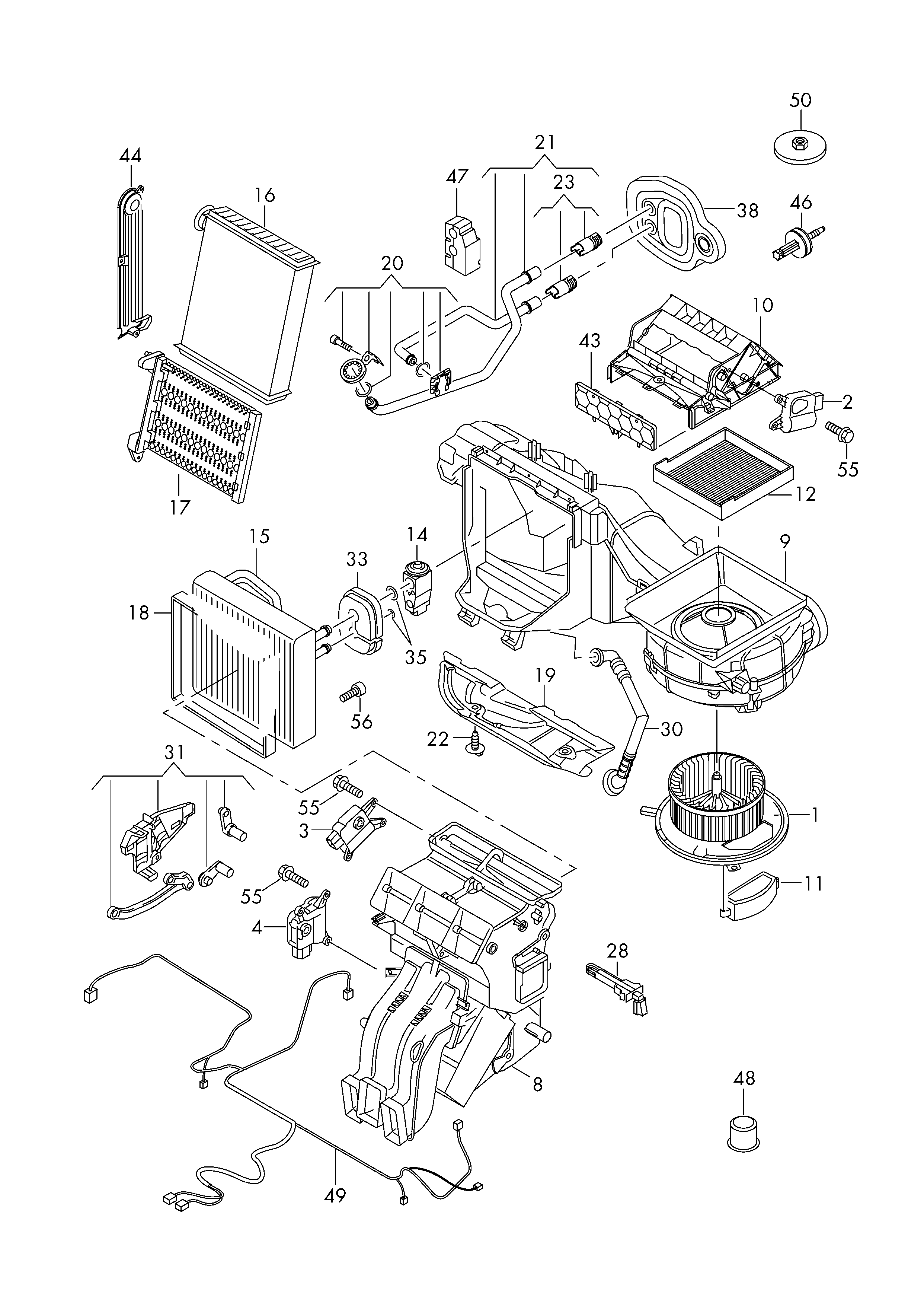 VW 5Q1819021B - Вентилатор вътрешно пространство vvparts.bg