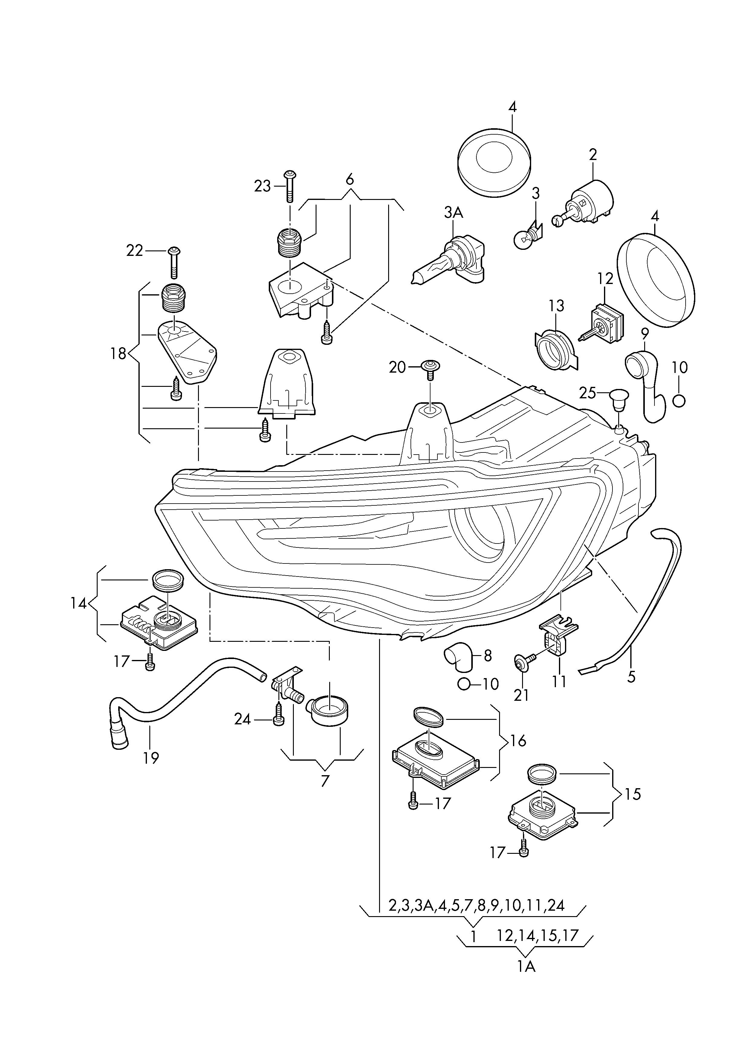 Seat 8K0941597B - Управляващ блок, осветителна система vvparts.bg