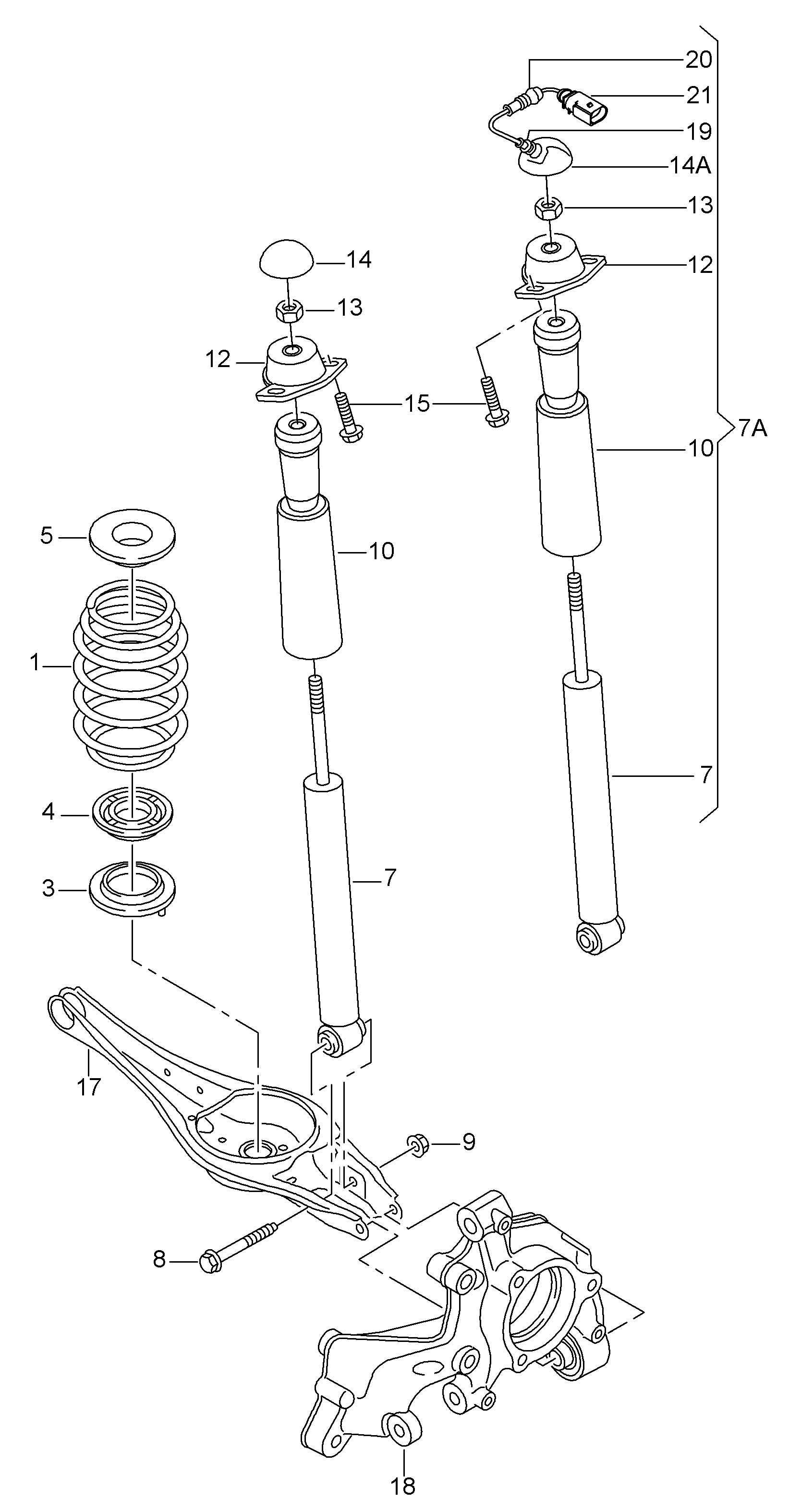 VAG N  10628301 - Болт за регулиране на страничния наклон vvparts.bg