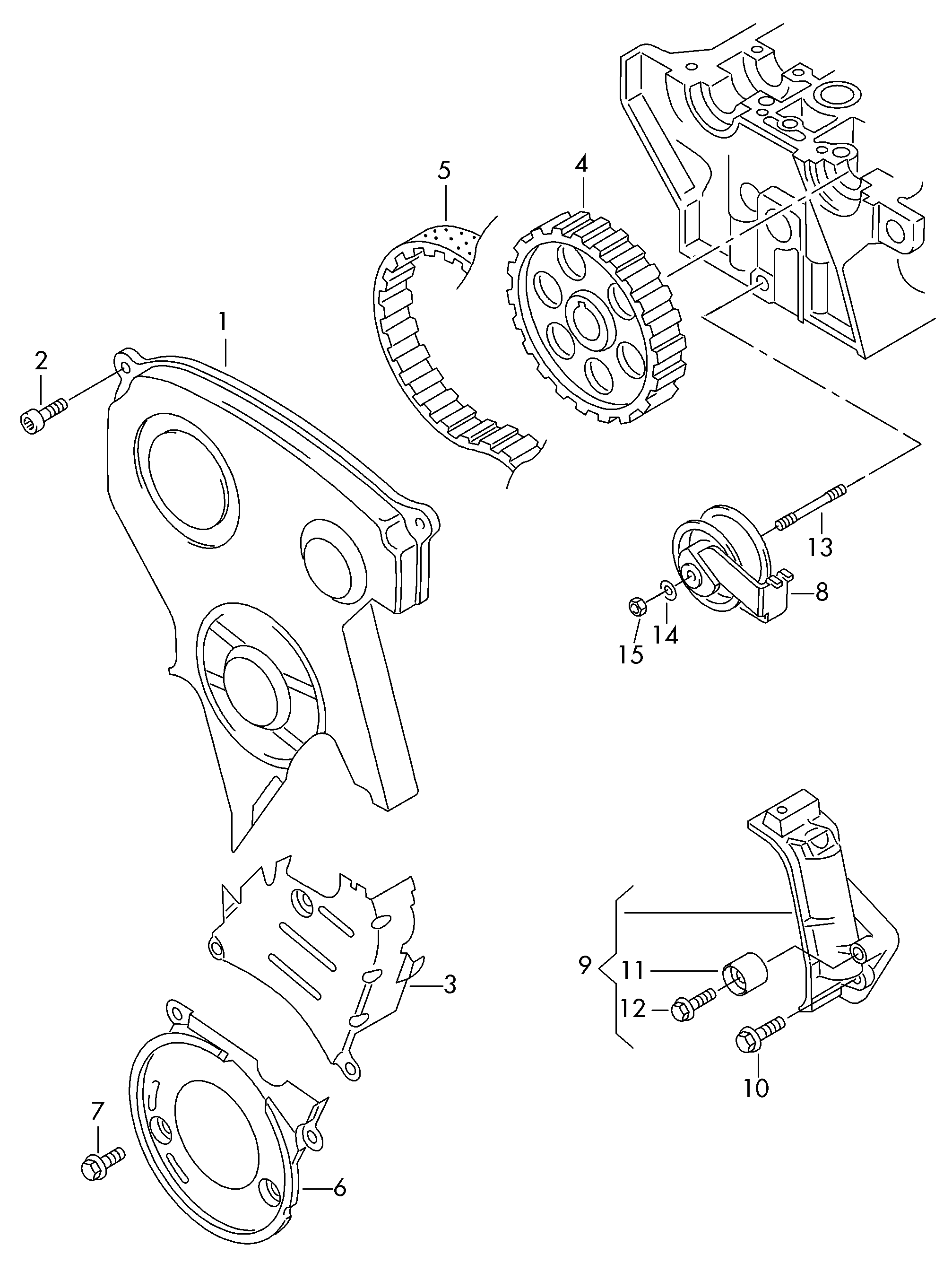 VAG 06A 109 243A - Обтяжна ролка, ангренаж vvparts.bg