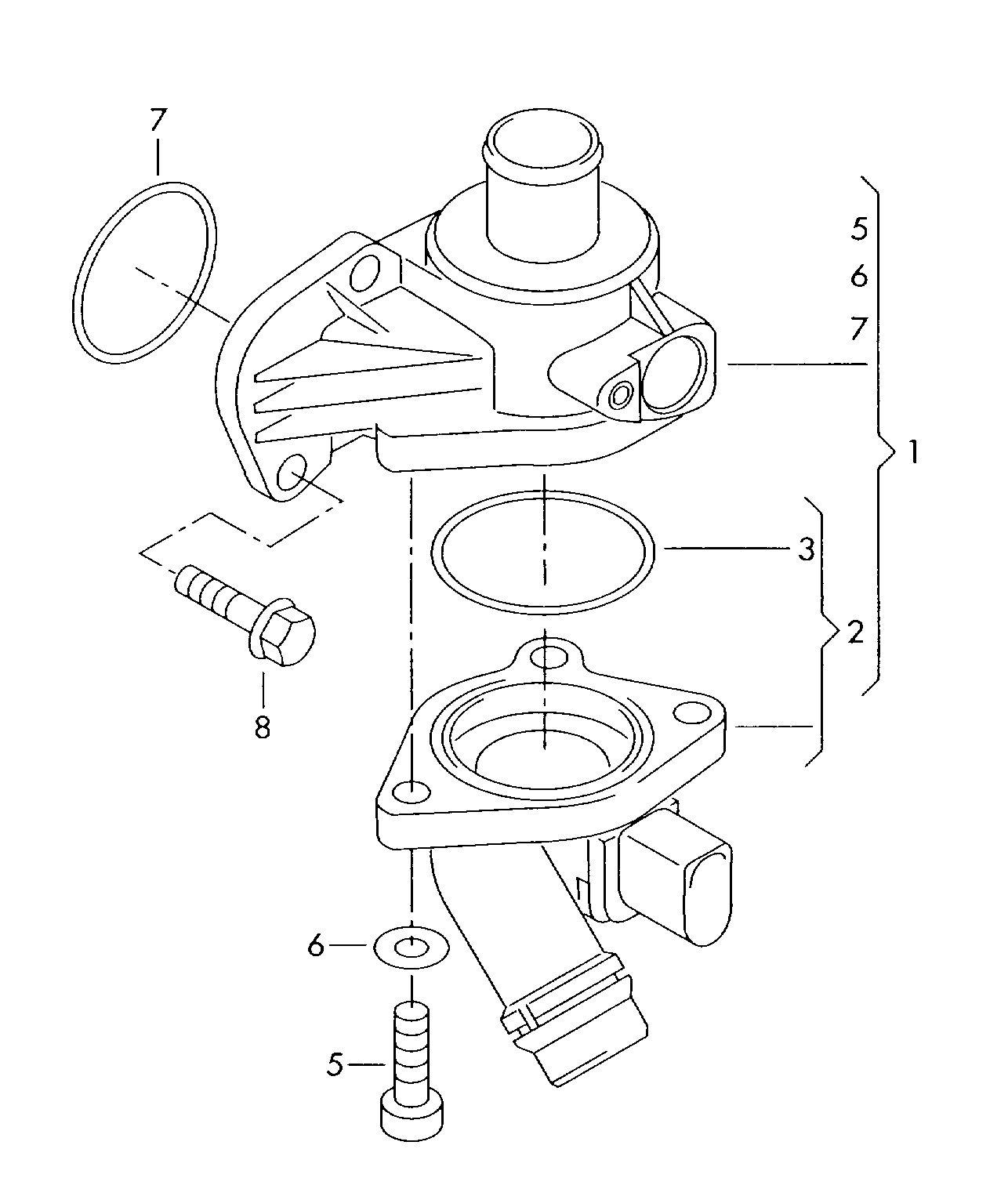 CUPRA 06B121111K - Coolant regulator vvparts.bg