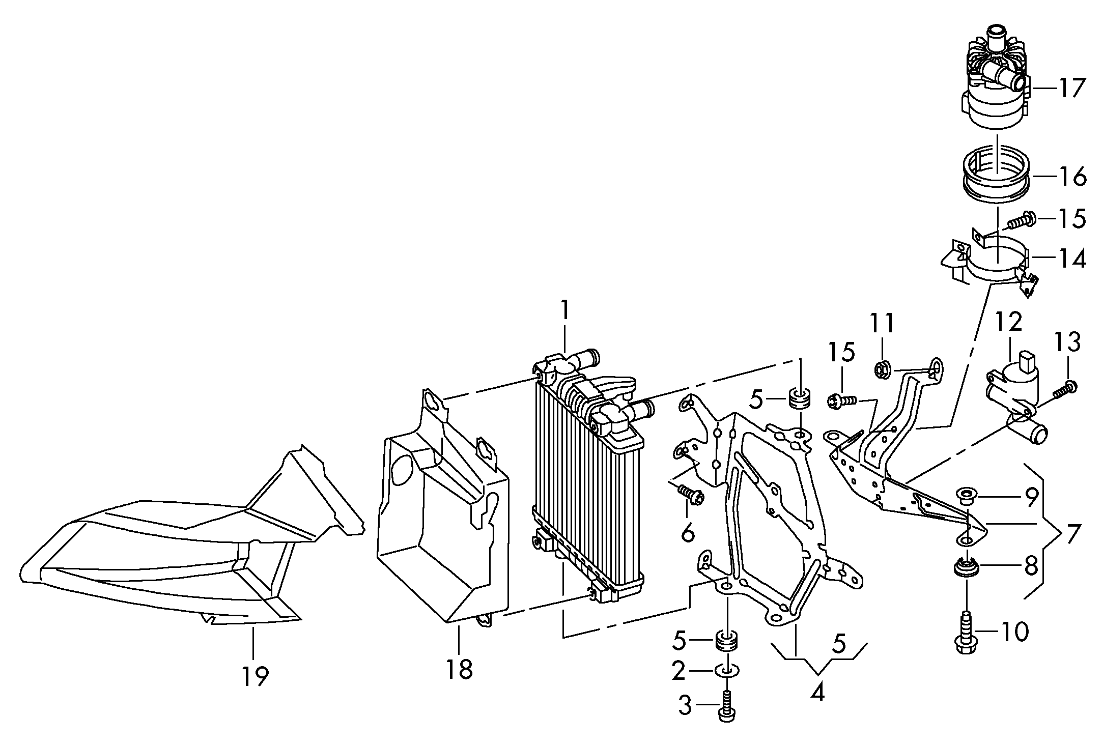 VW 8K0121212B - Радиатор, охлаждане на двигателя vvparts.bg