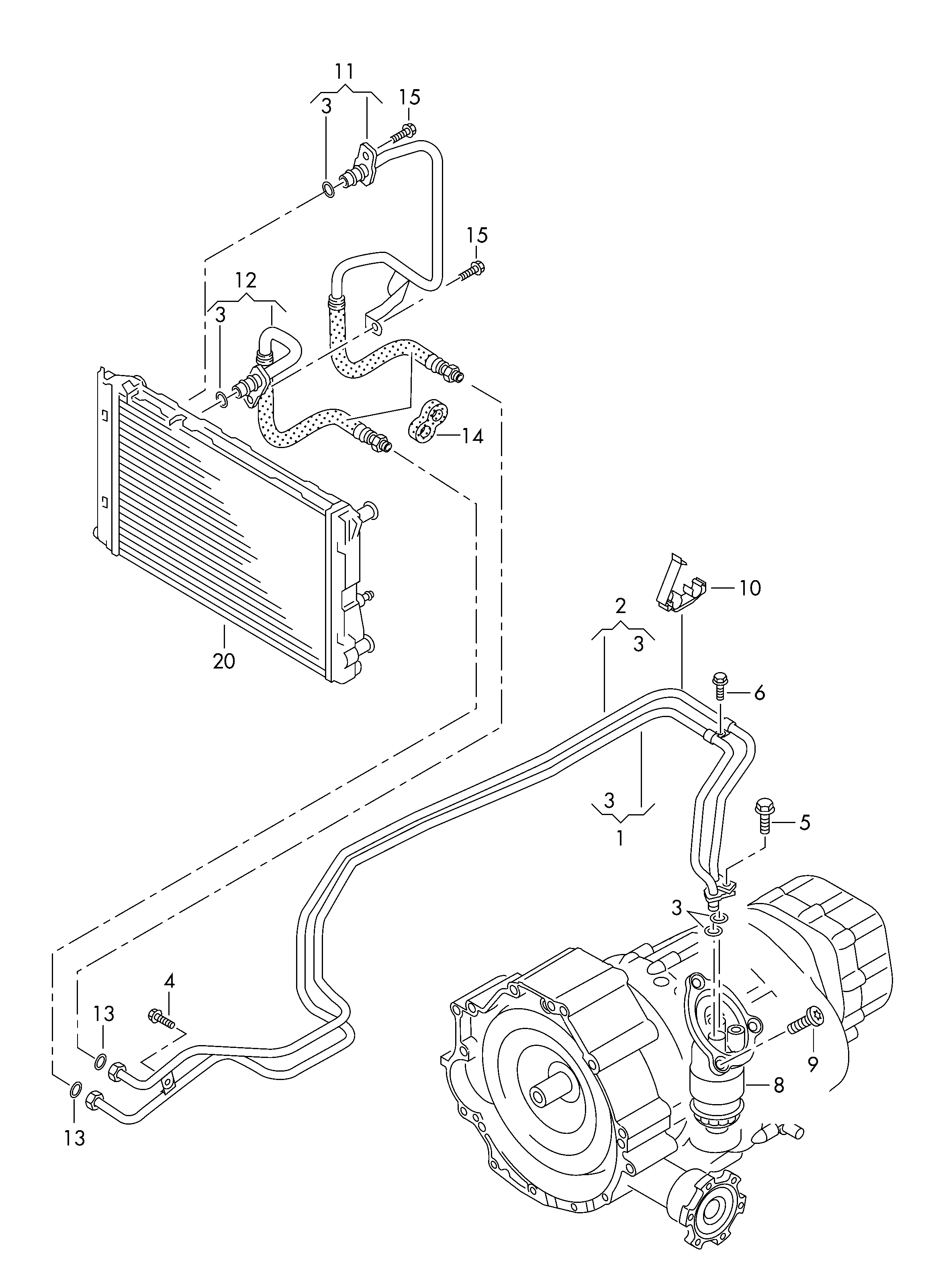 VAG 0AW 301 516 H - Хидравличен филтър, автоматична предавателна кутия vvparts.bg