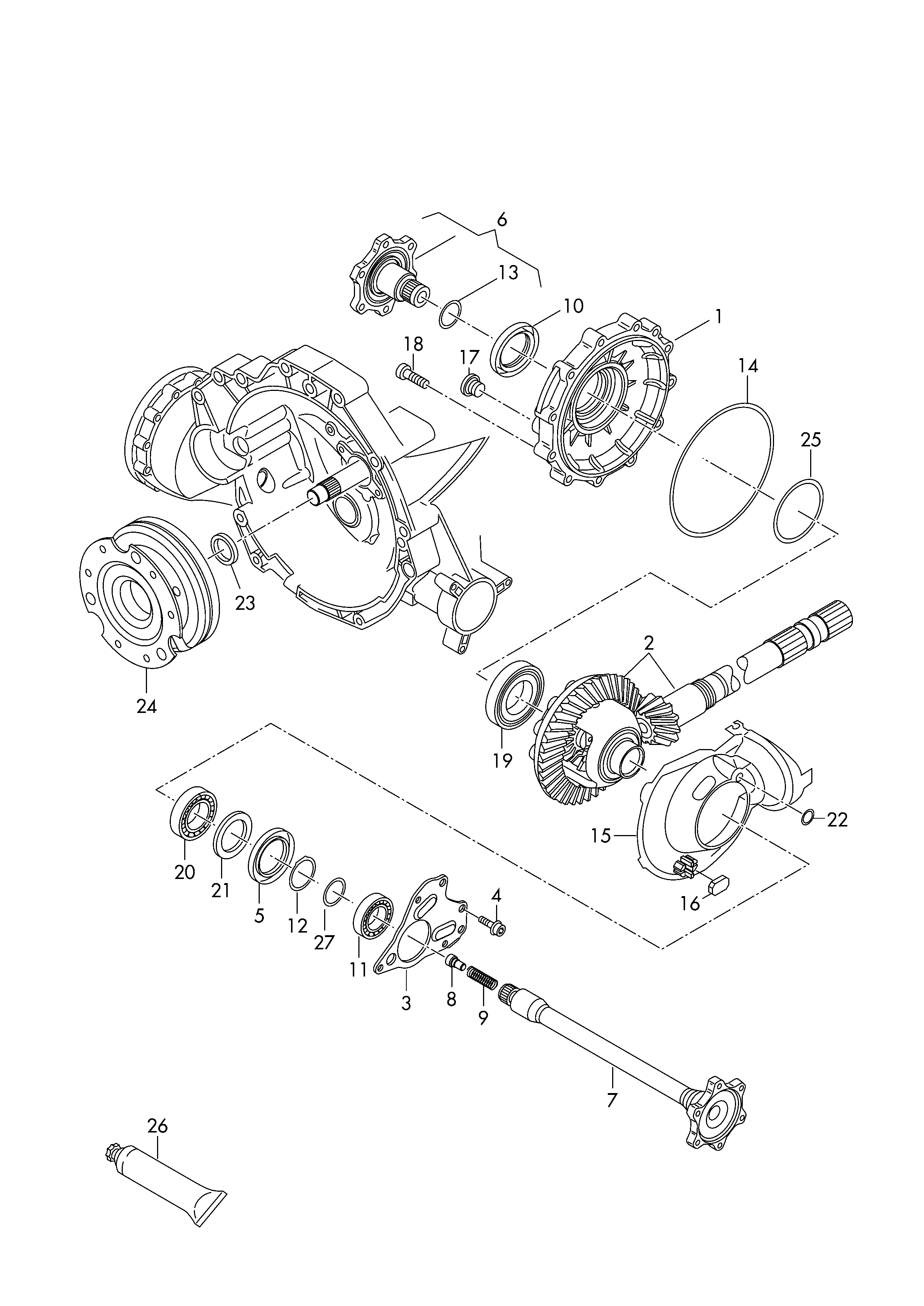 VAG 0B4409400C - Семеринг, диференциал vvparts.bg