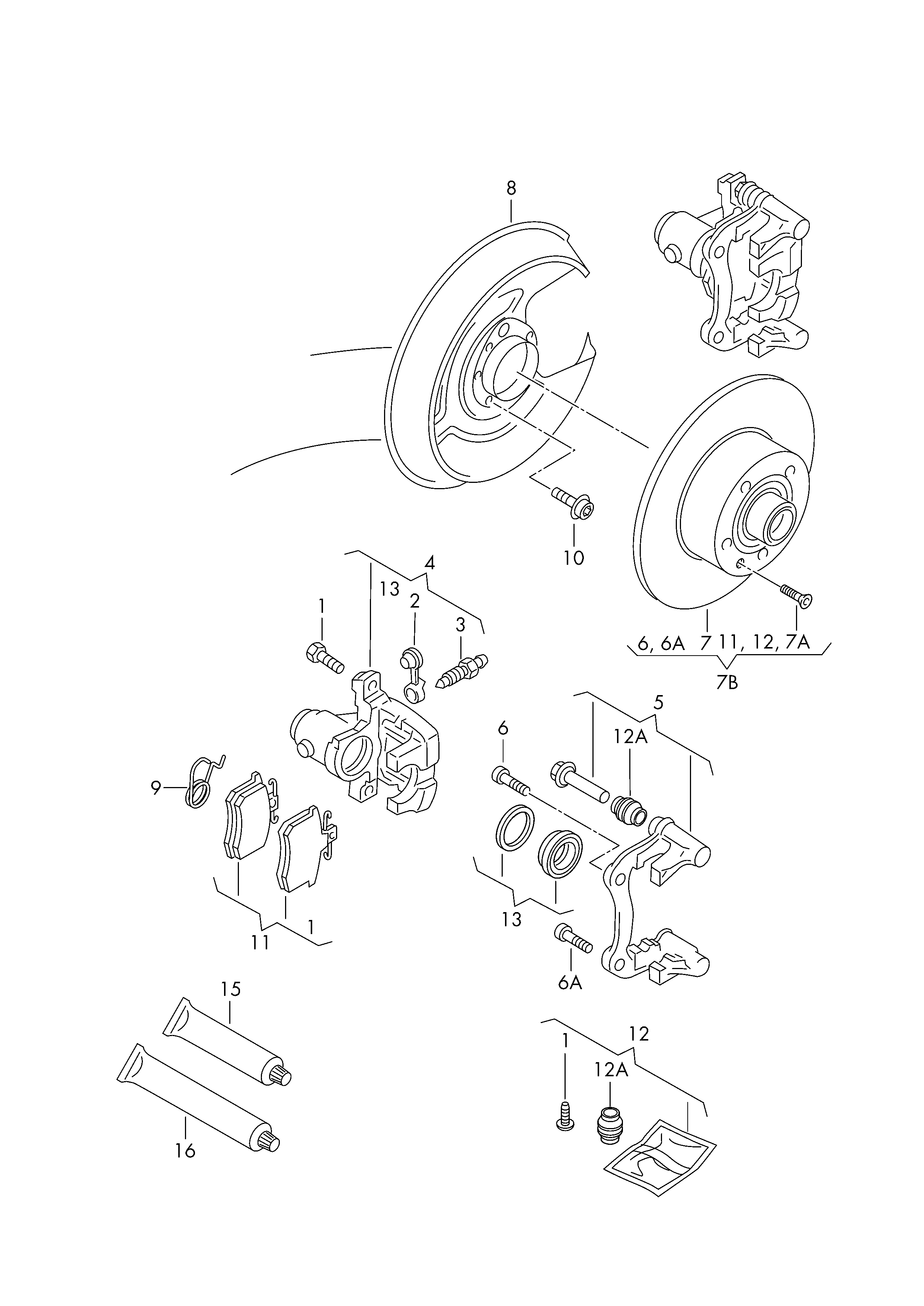 VAG 8E0 615 601 Q - Спирачен диск vvparts.bg