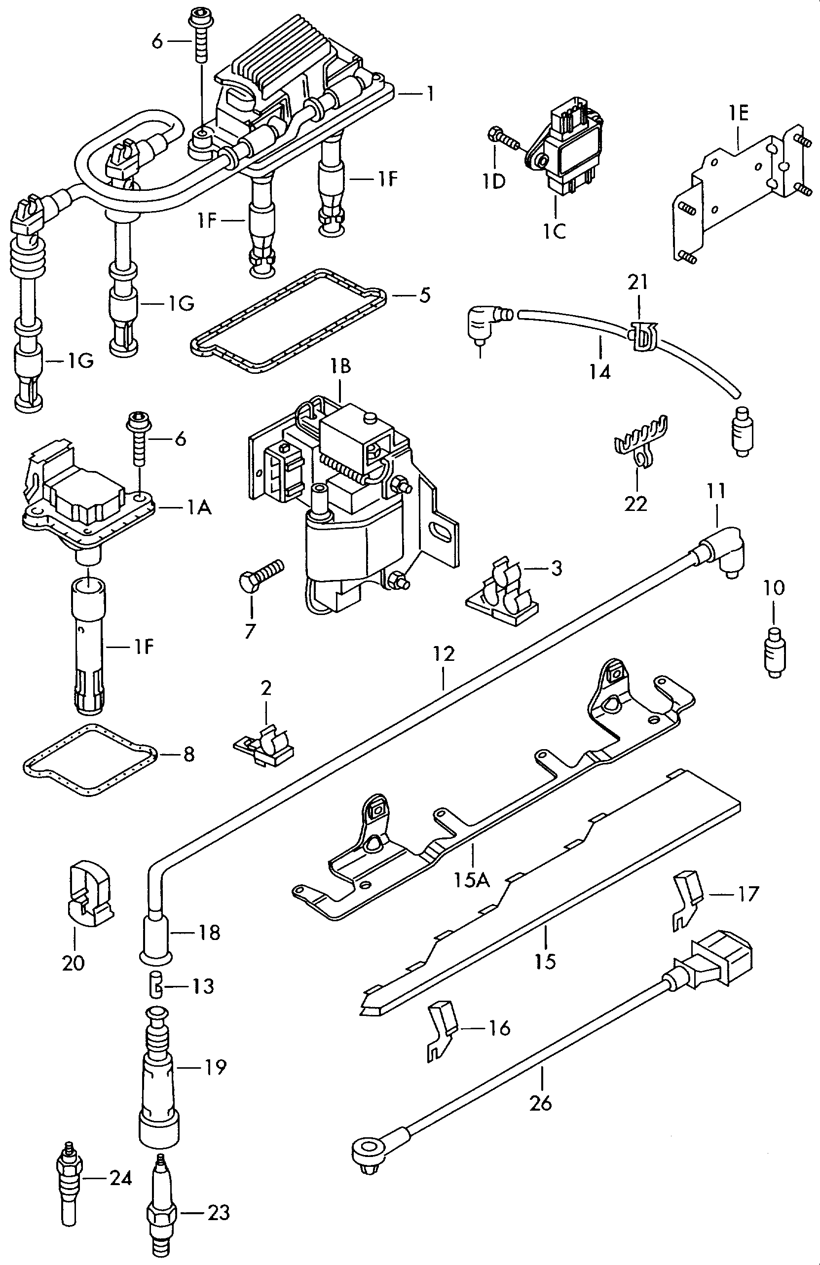 Seat 059 963 319 H - Подгревна свещ vvparts.bg