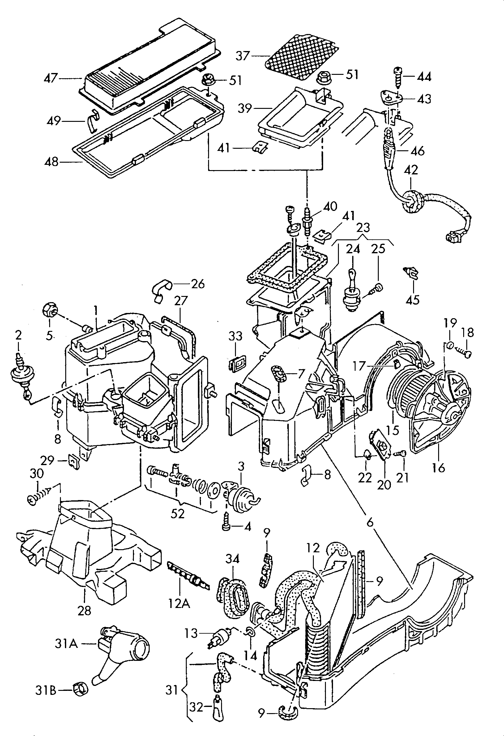 VW 8A0 819 439 B - Филтър купе (поленов филтър) vvparts.bg