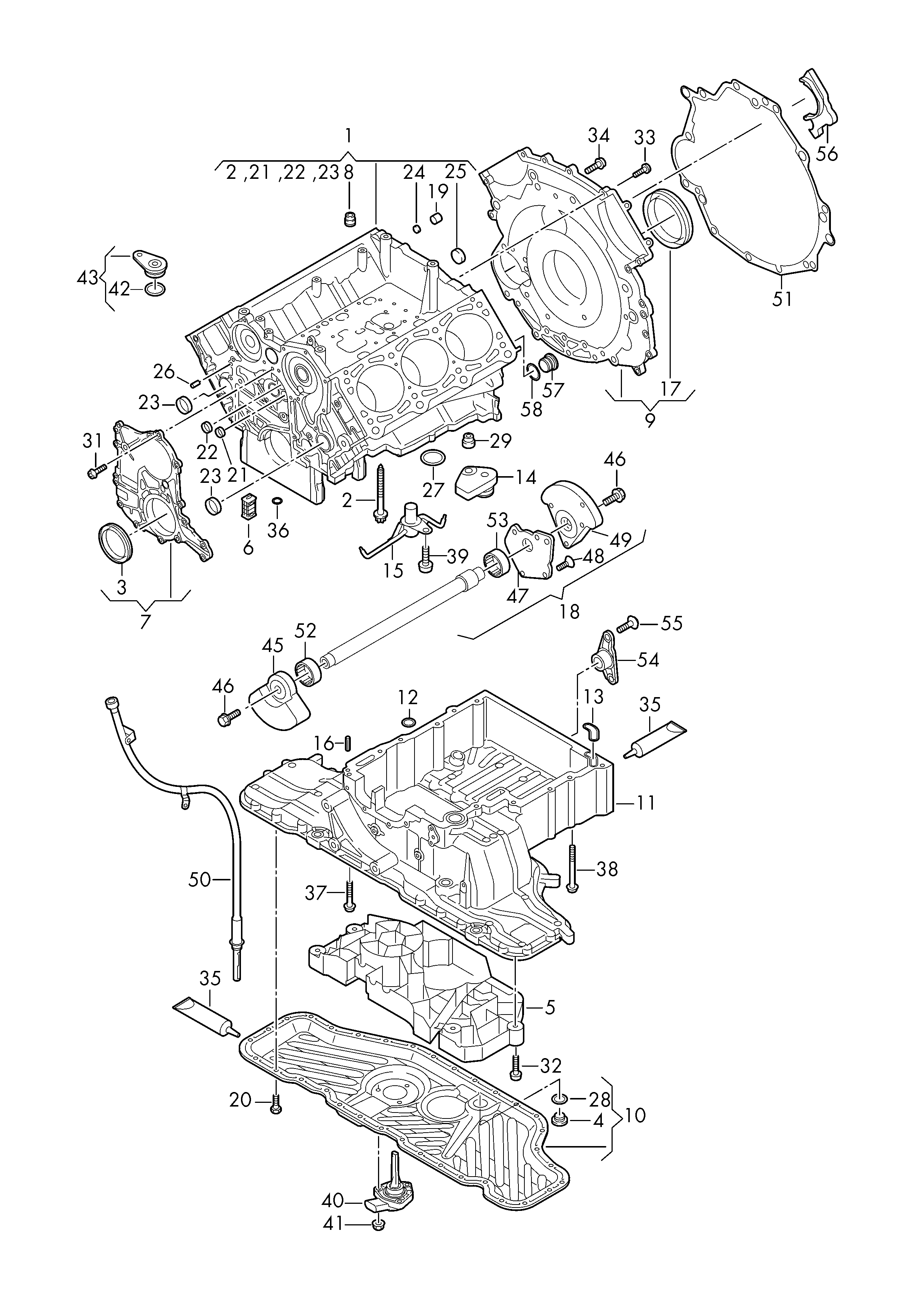 VAG 079103051F - Семеринг, колянов вал vvparts.bg