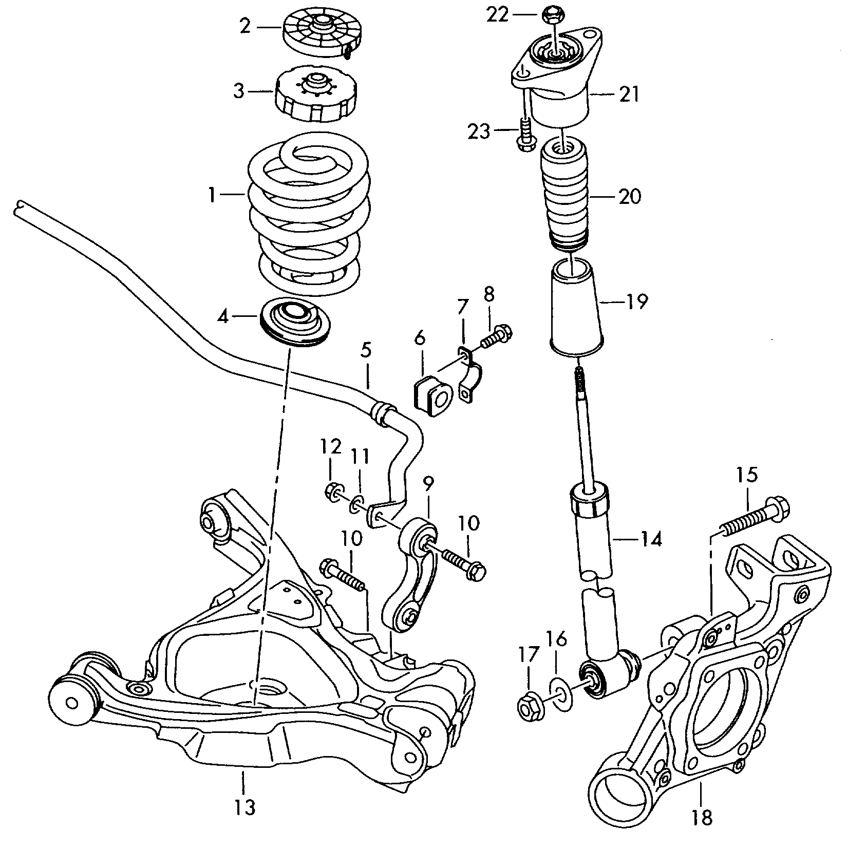 VW 4F0512131 - Ударен тампон, окачване (ресьори) vvparts.bg