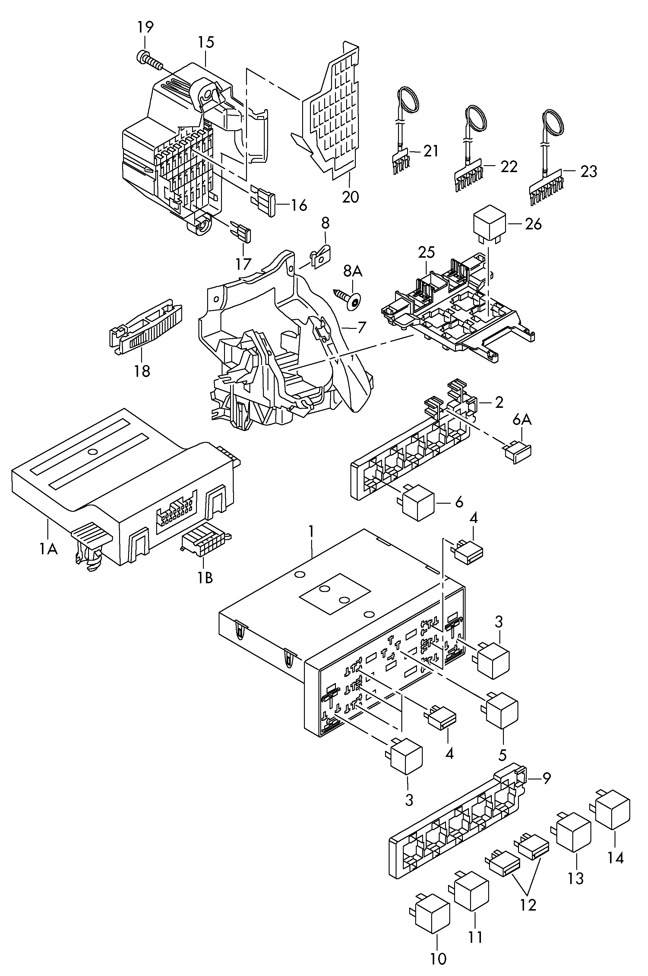 VW 1K0 951 253 A - Мулти функционално реле vvparts.bg