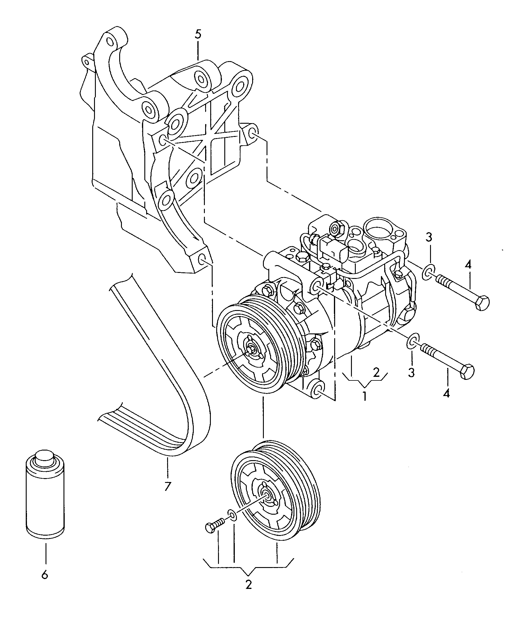 Seat 4E0260805BA - Компресор, климатизация vvparts.bg