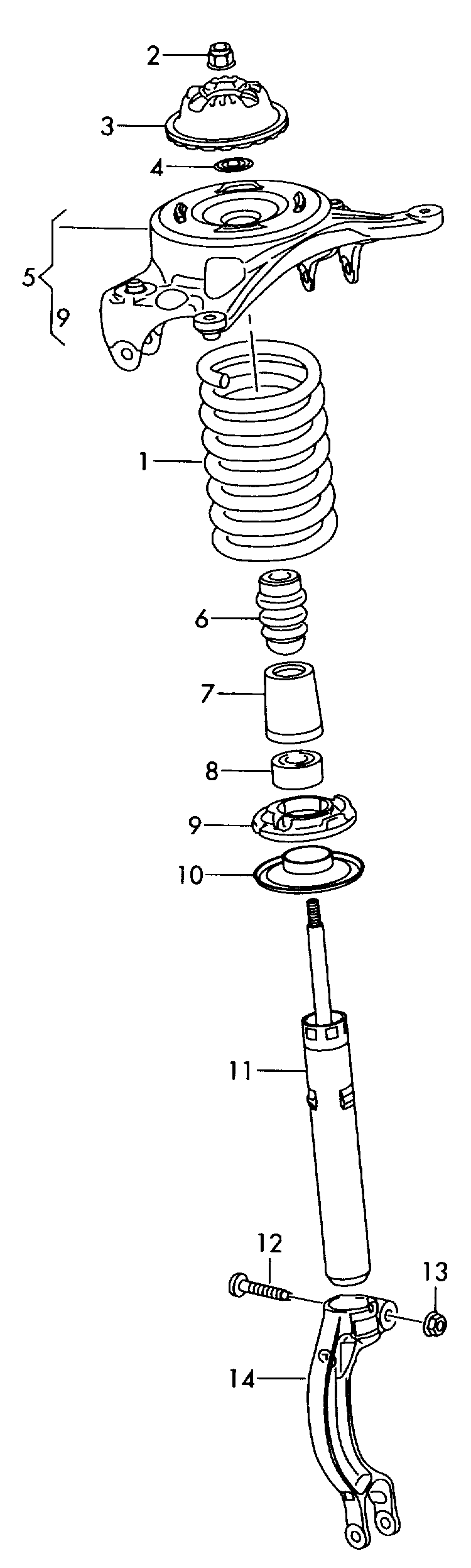 AUDI (FAW) 8R0 412 131 D - Ударен тампон, окачване (ресьори) vvparts.bg