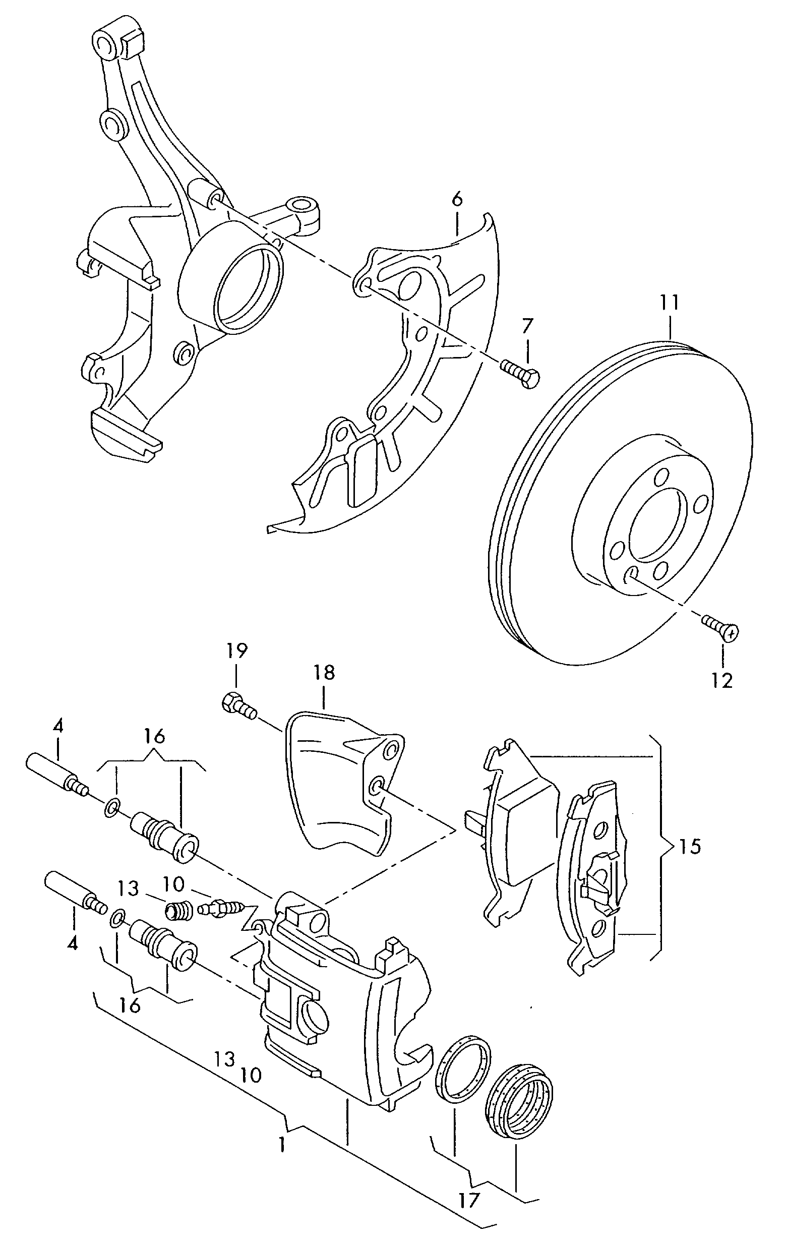 VAG 8Z0 615 301 D - Спирачен диск vvparts.bg